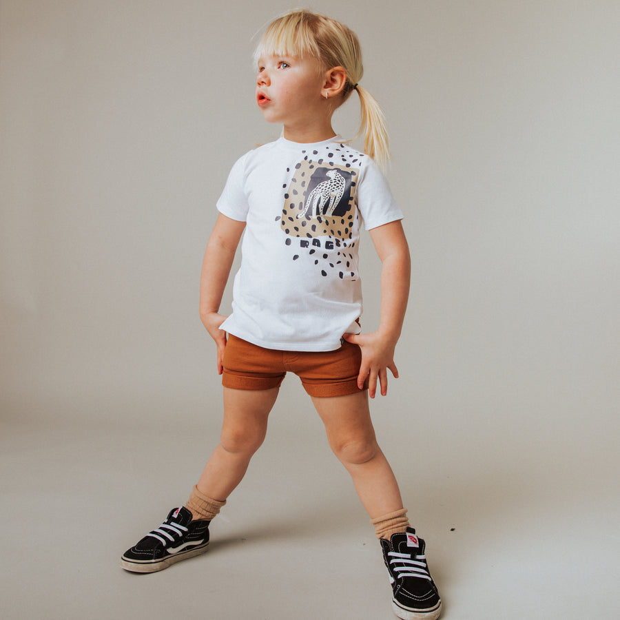 Short Sleeve Kids Tee - 'Cheetah Pose'