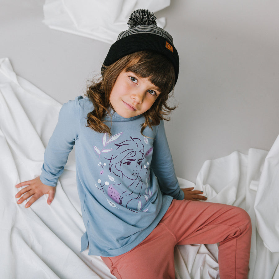 Long Sleeve Kids Tee - 'Elsa in the Wind Size 11/12Y - (FINAL SALE)' - Frozen Disney Collection from RAGS -