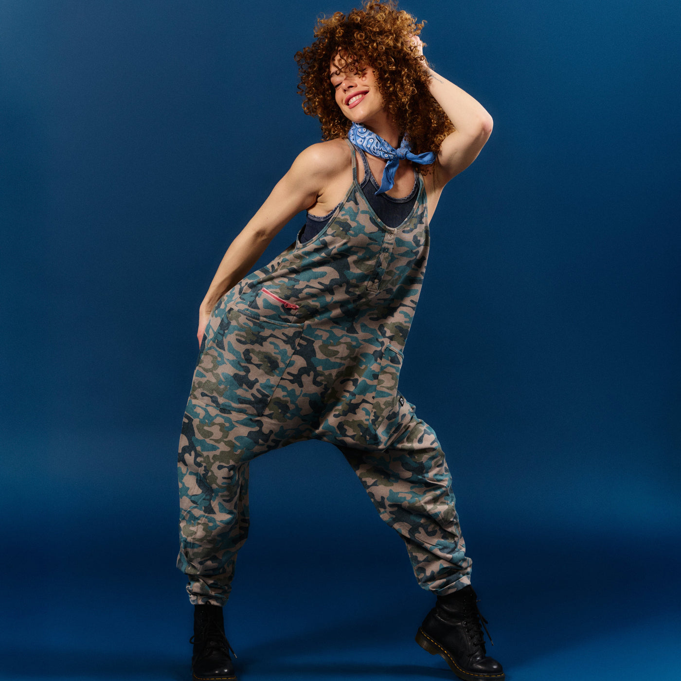 Women's Tank Romper - Camo