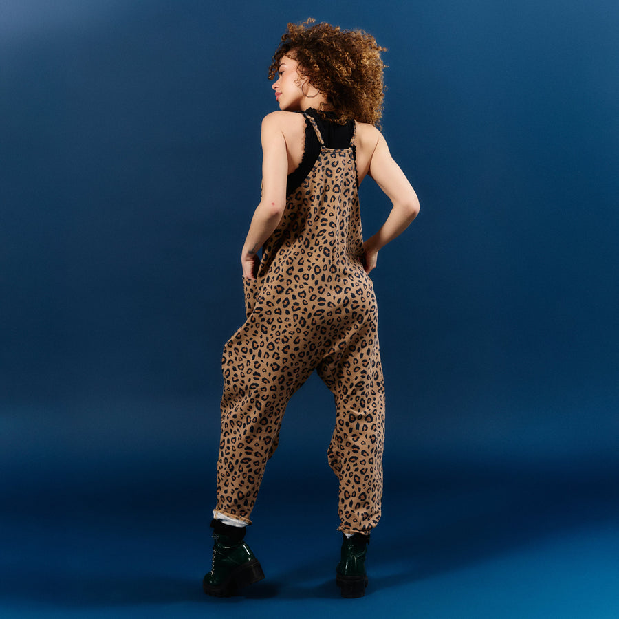 Women's Tank Romper - Leopard
