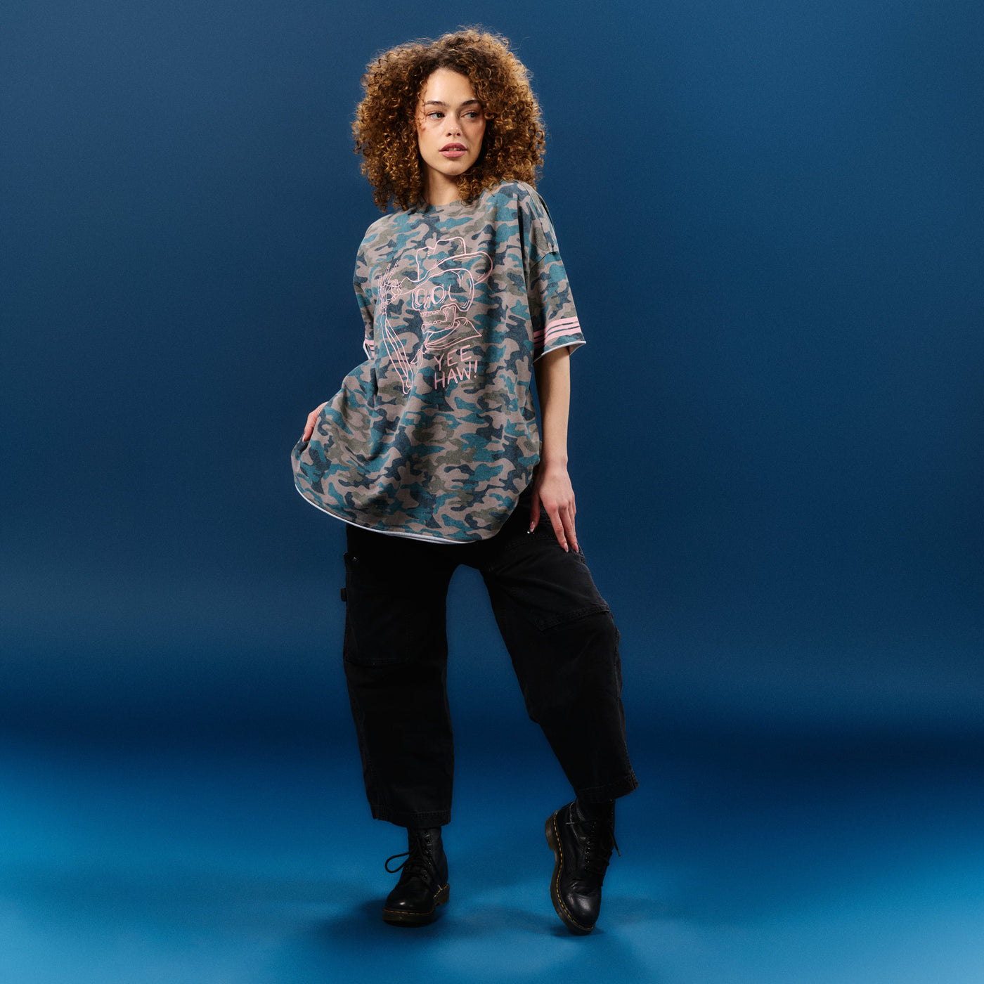 Adult Unisex Boyfriend Tee - Yee-Haw Camo