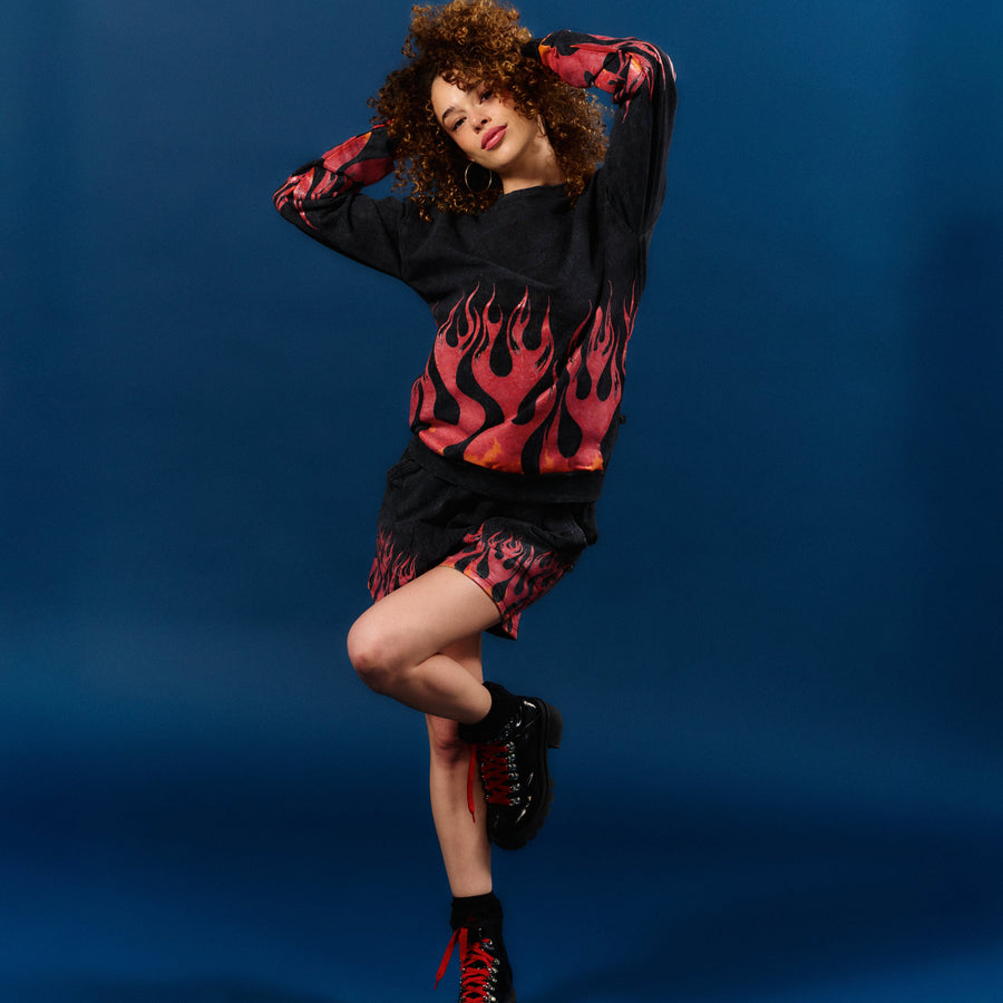 Adult Unisex Crewneck - Flames