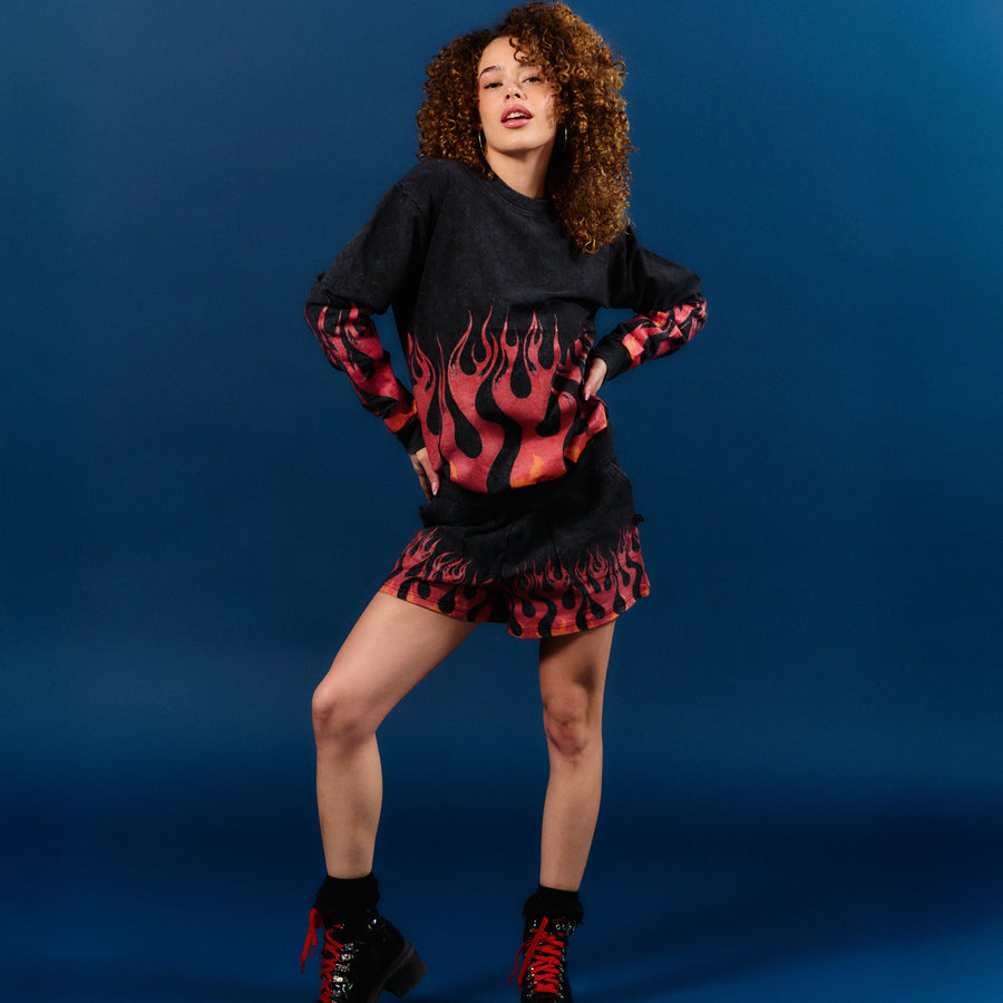 Adult Unisex Crewneck - Flames