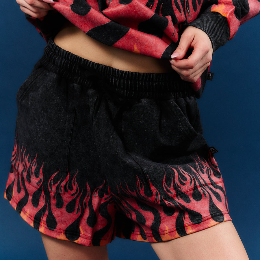 Adult Shorts - Flames