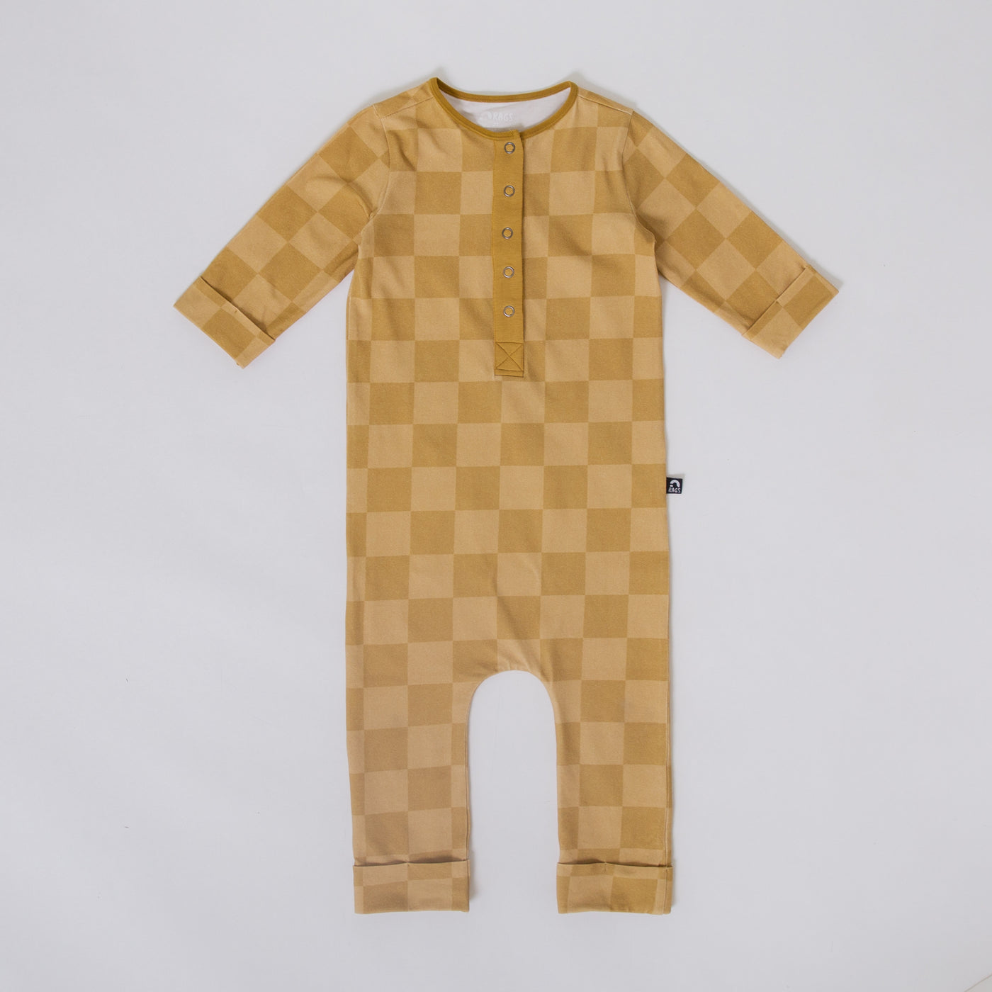 Rag Romper - Golden Check