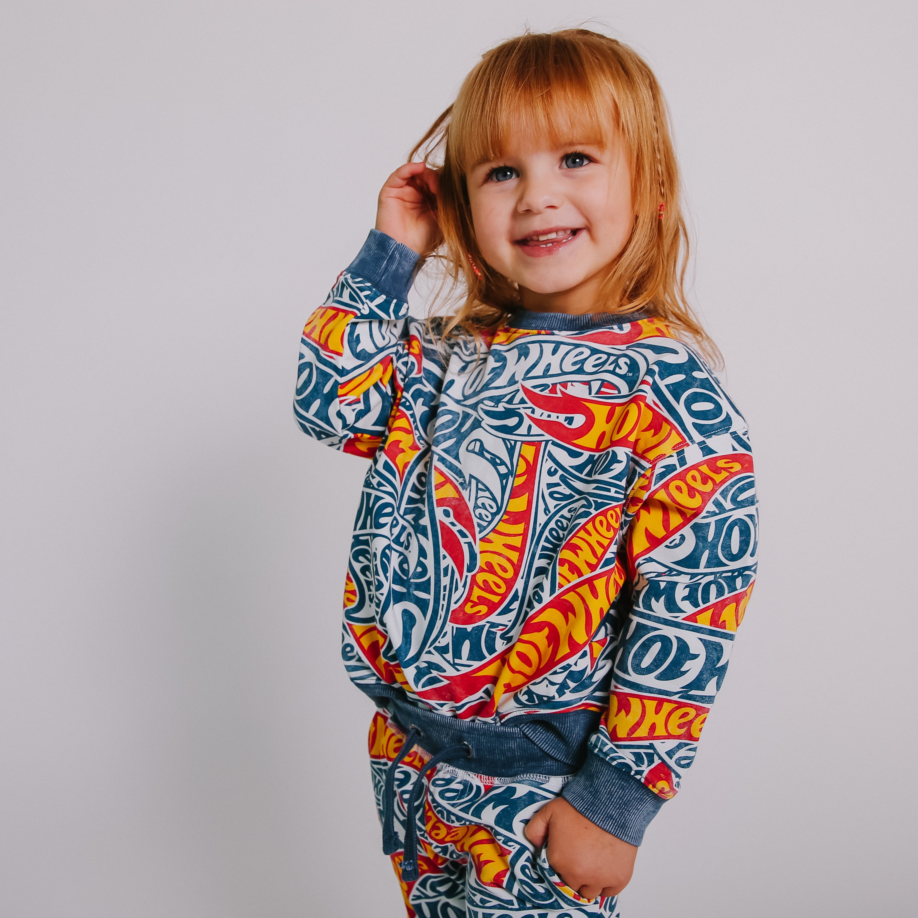 Drop Shoulder Crewneck - Hot Wheels™ All Over Print