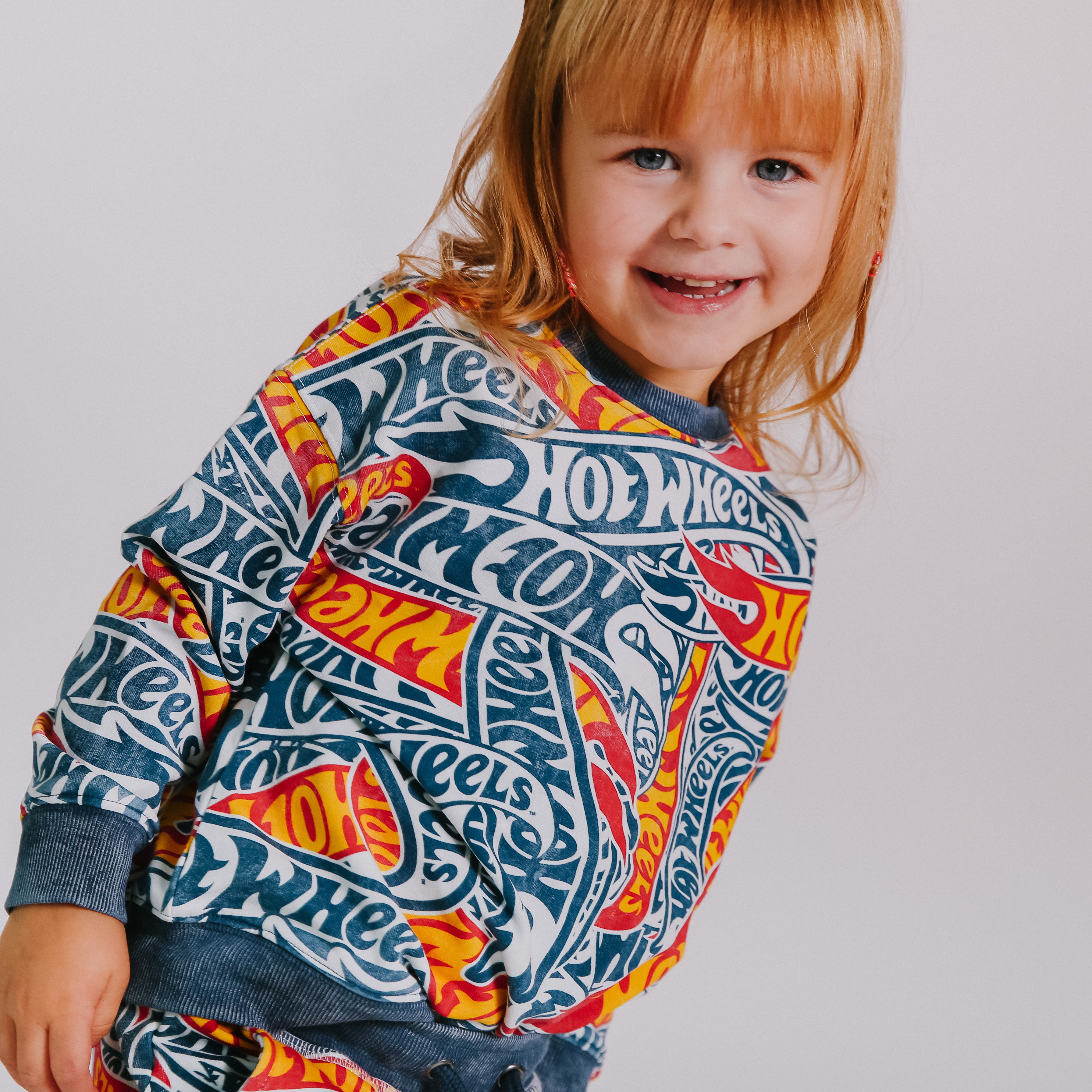 Drop Shoulder Crewneck - Hot Wheels™ All Over Print