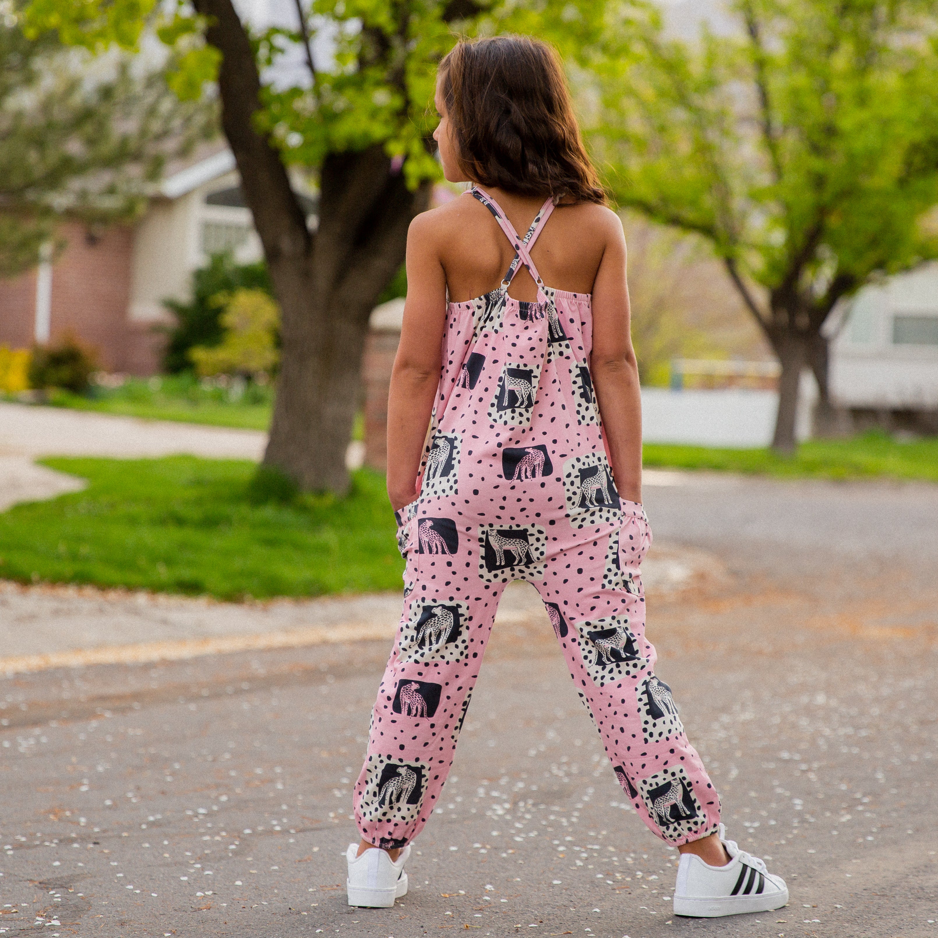 Strappy Jumper - Cheetah pose