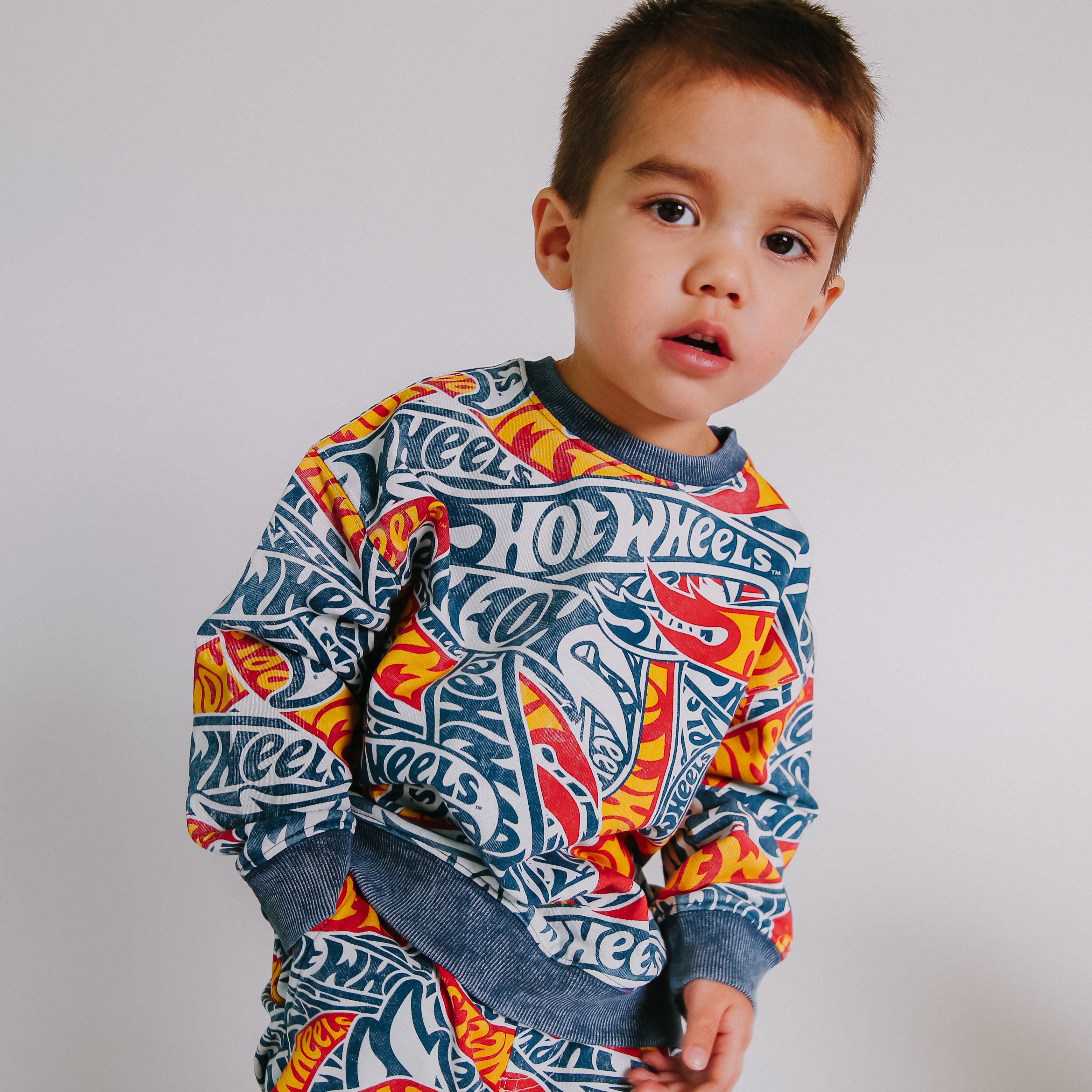 Drop Shoulder Crewneck - Hot Wheels™ All Over Print