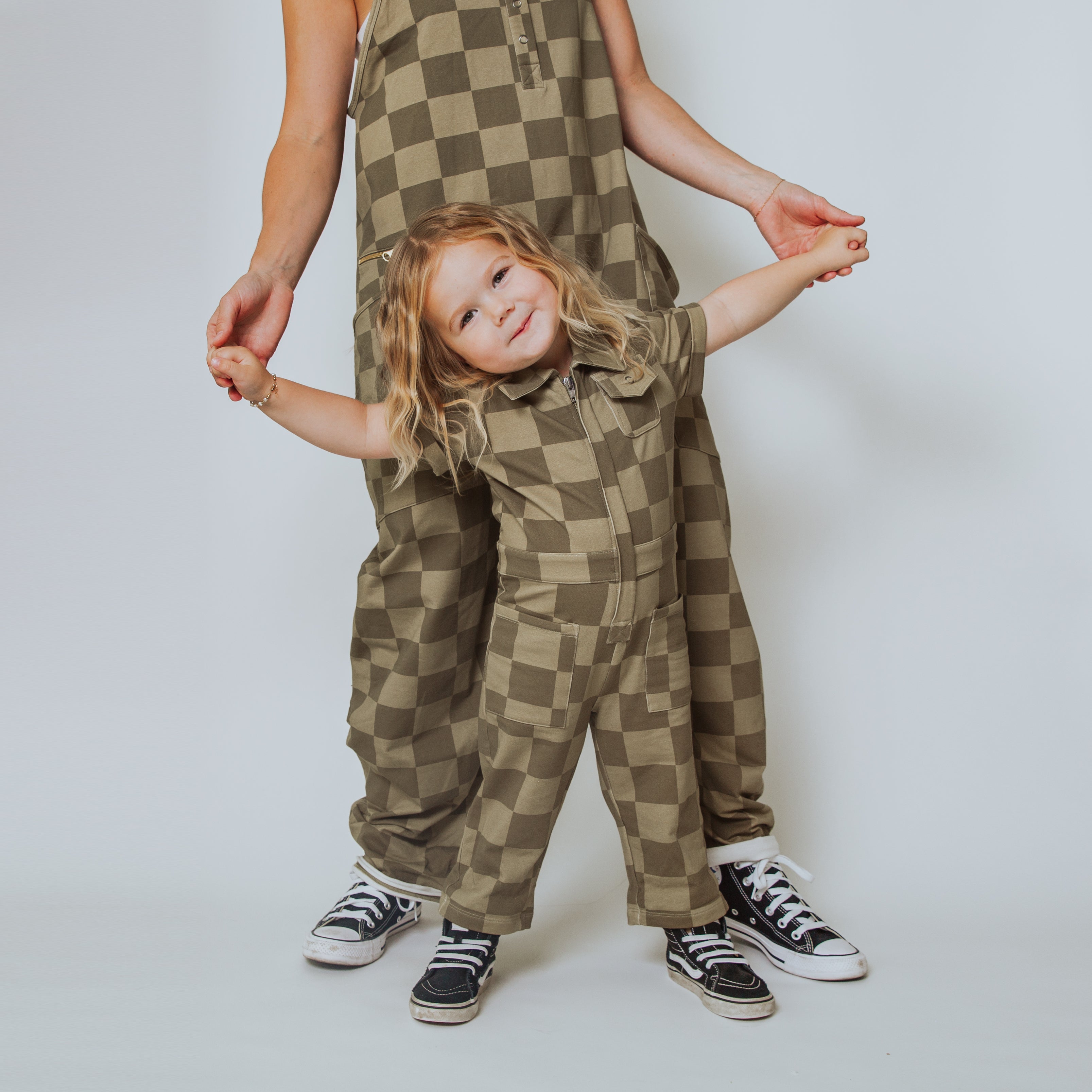 Coverall - 'Olive Mono Check'