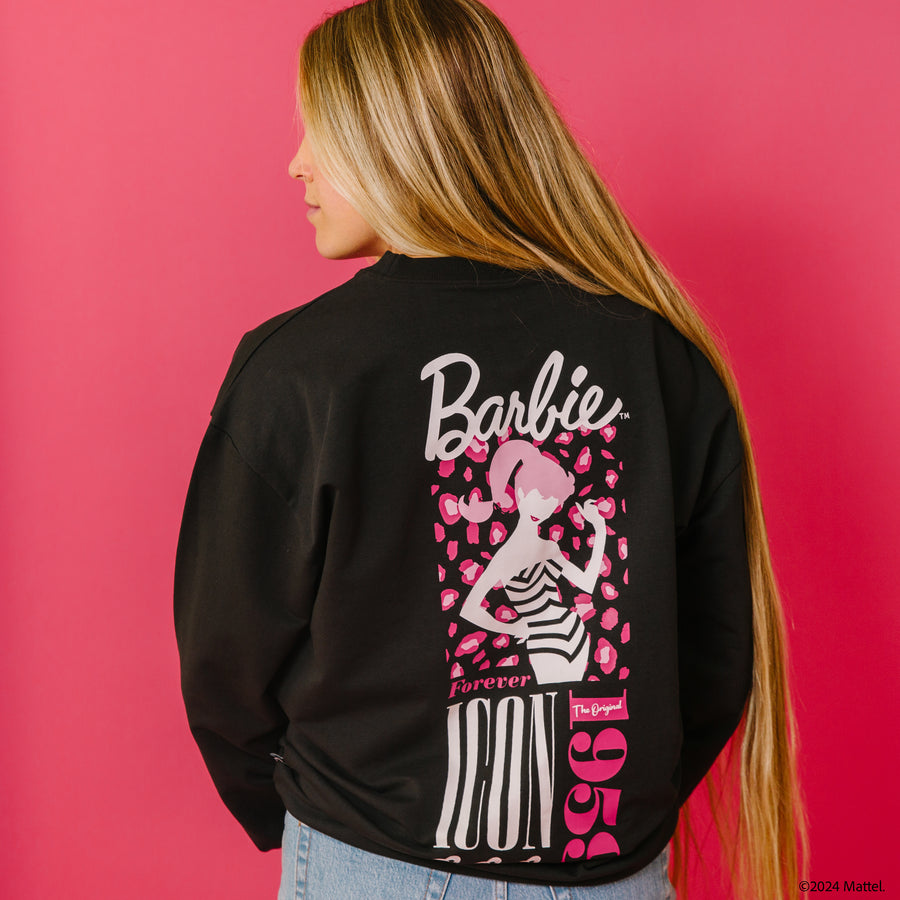 Adult Unisex Crewneck - Retro Barbie™ - Mattel Barbie Collection by RAGS