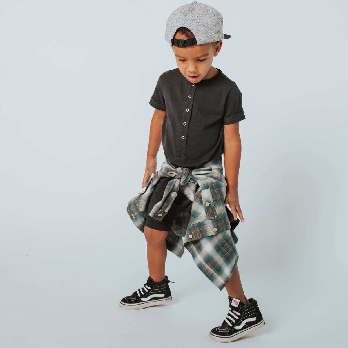 Kids Ragtime Henley Short Essentials Rag Romper | Kids Rompers & Jumpsuits | RAGS ...