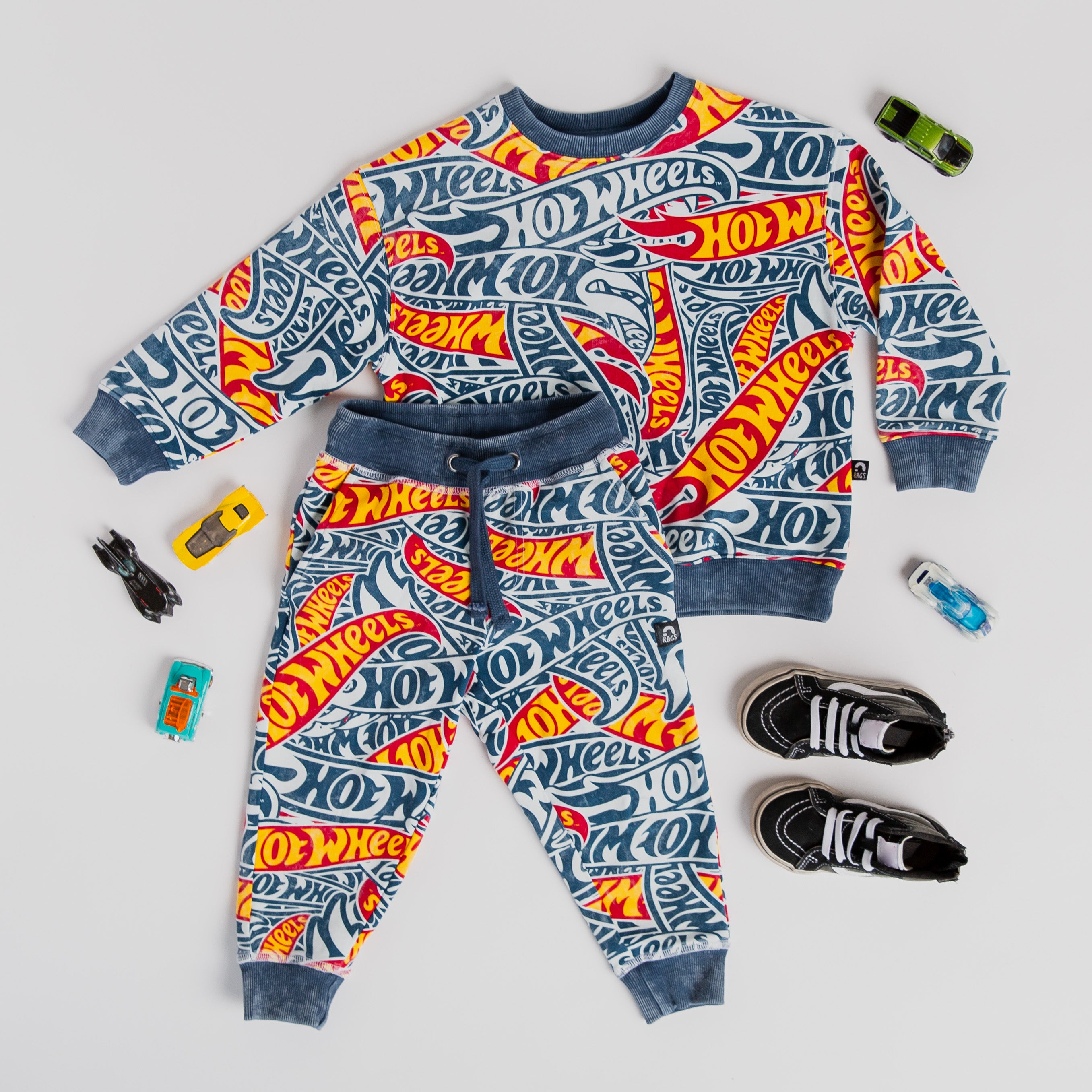 Drop Shoulder Crewneck - Hot Wheels™ All Over Print