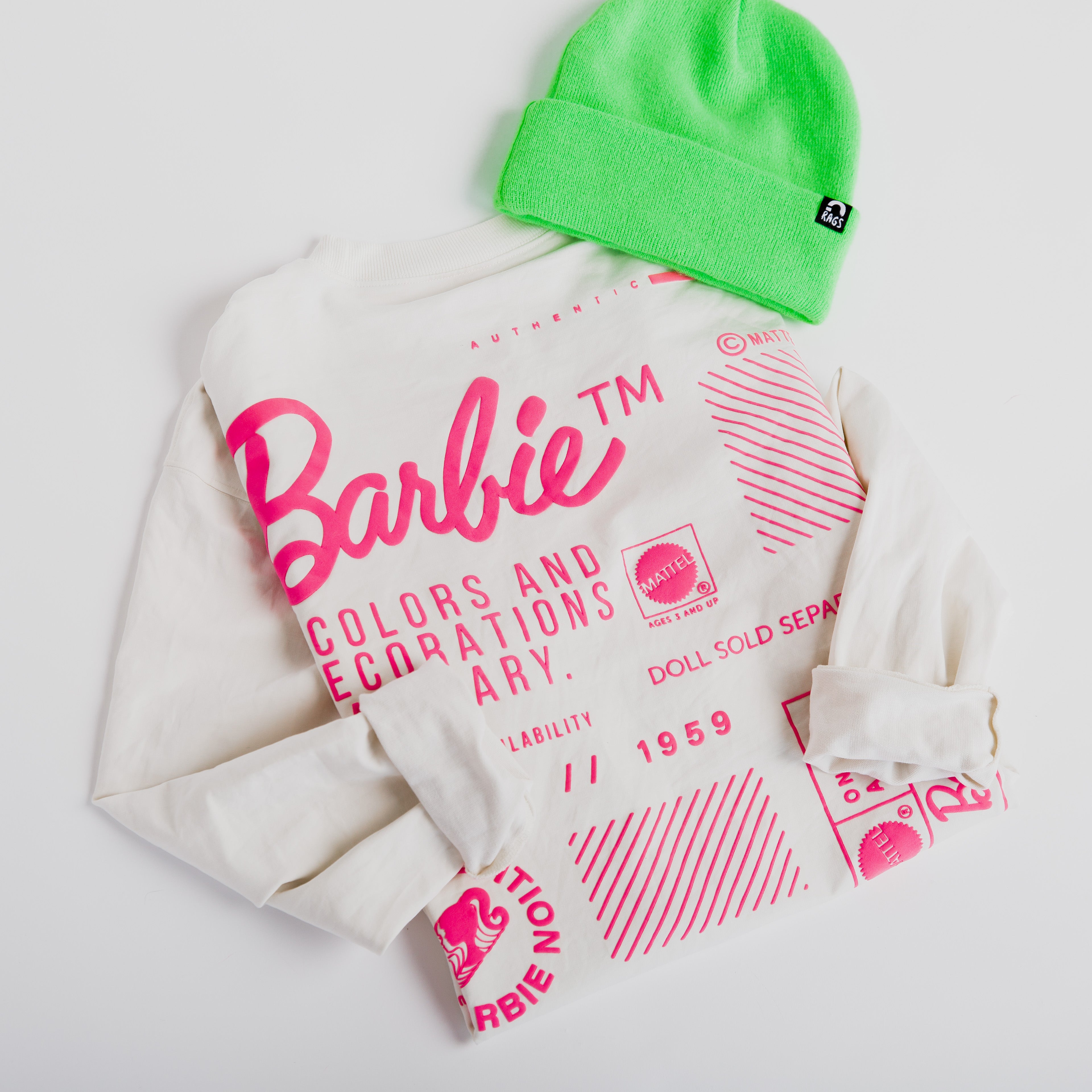 Adult Unisex Crewneck - Barbie - Mattel Barbie Collection by RAGS