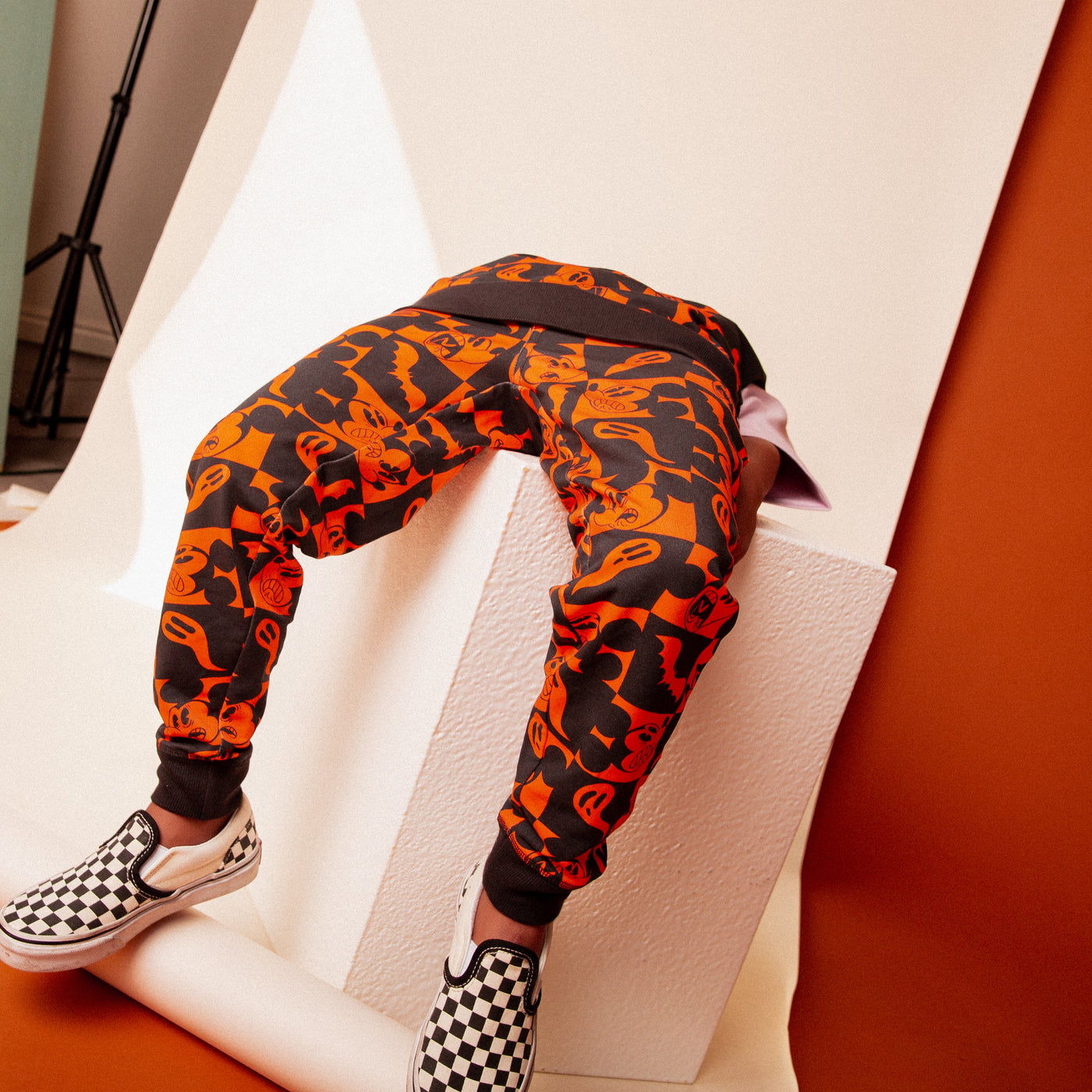 Relaxed Fit Kids Joggers - 'Mickey Halloween Check (FINAL SALE)' - Disney Collection from RAGS