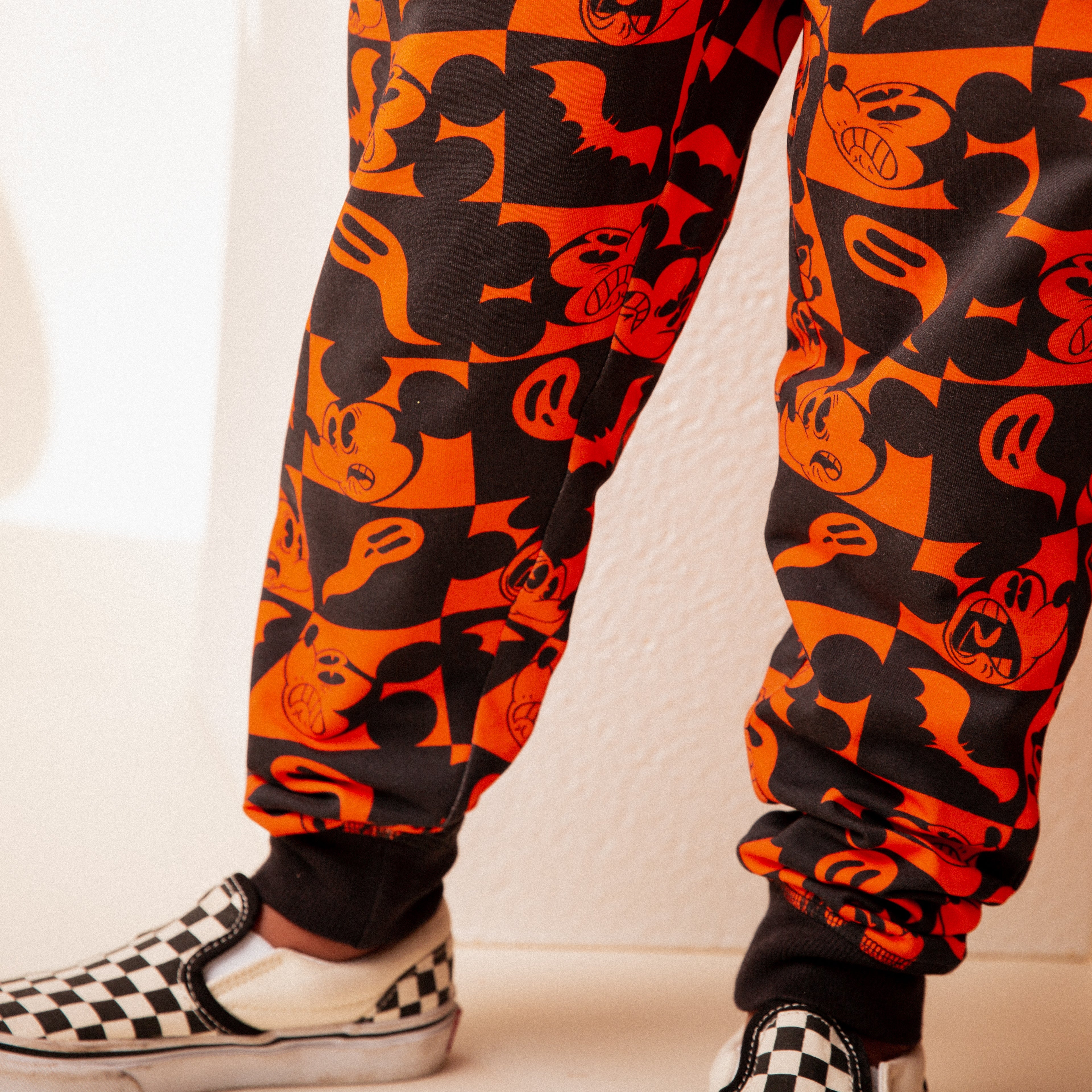 Relaxed Fit Kids Joggers - 'Mickey Halloween Check' - Disney Collection from RAGS (FINAL SALE)