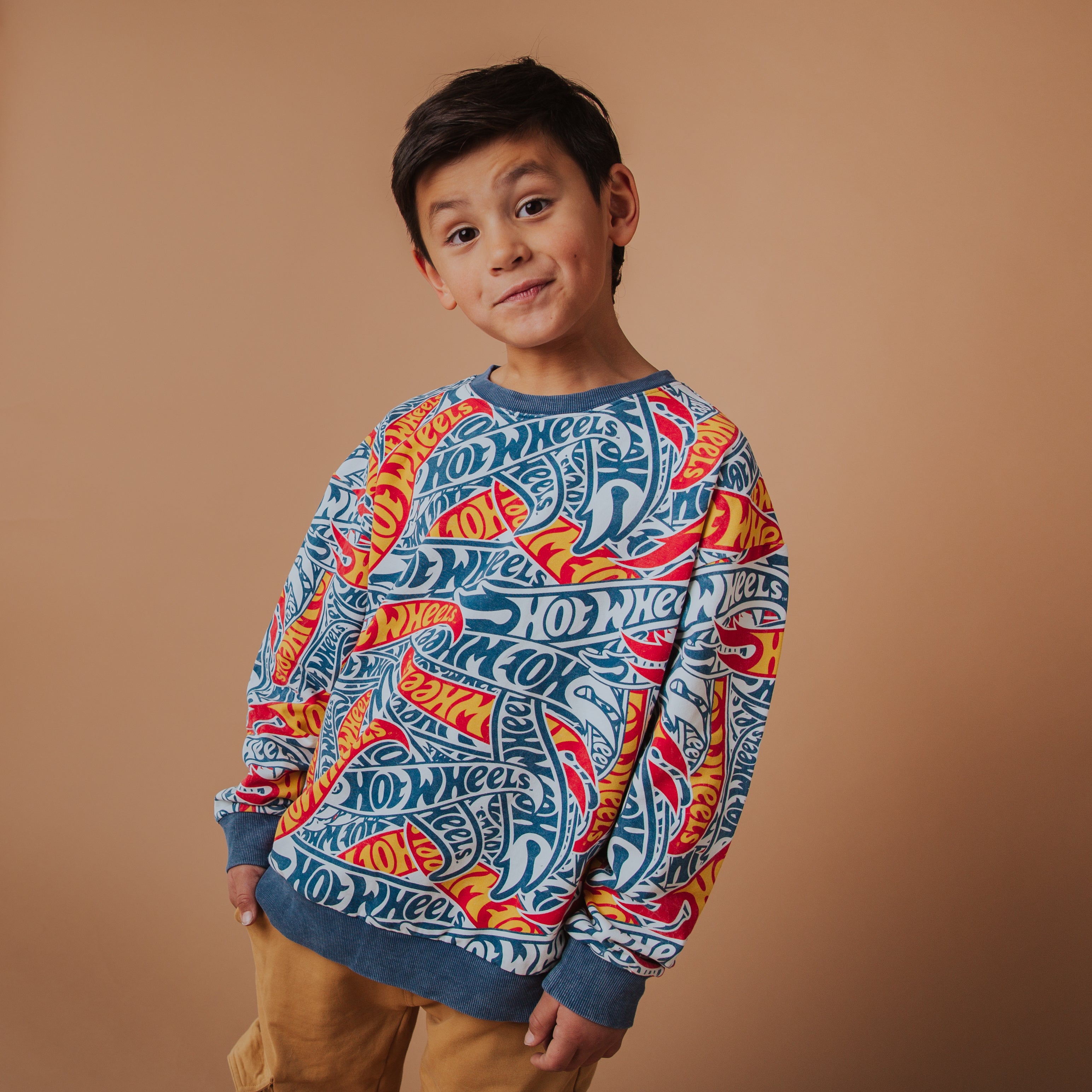 Drop Shoulder Crewneck - Hot Wheels™ All Over Print