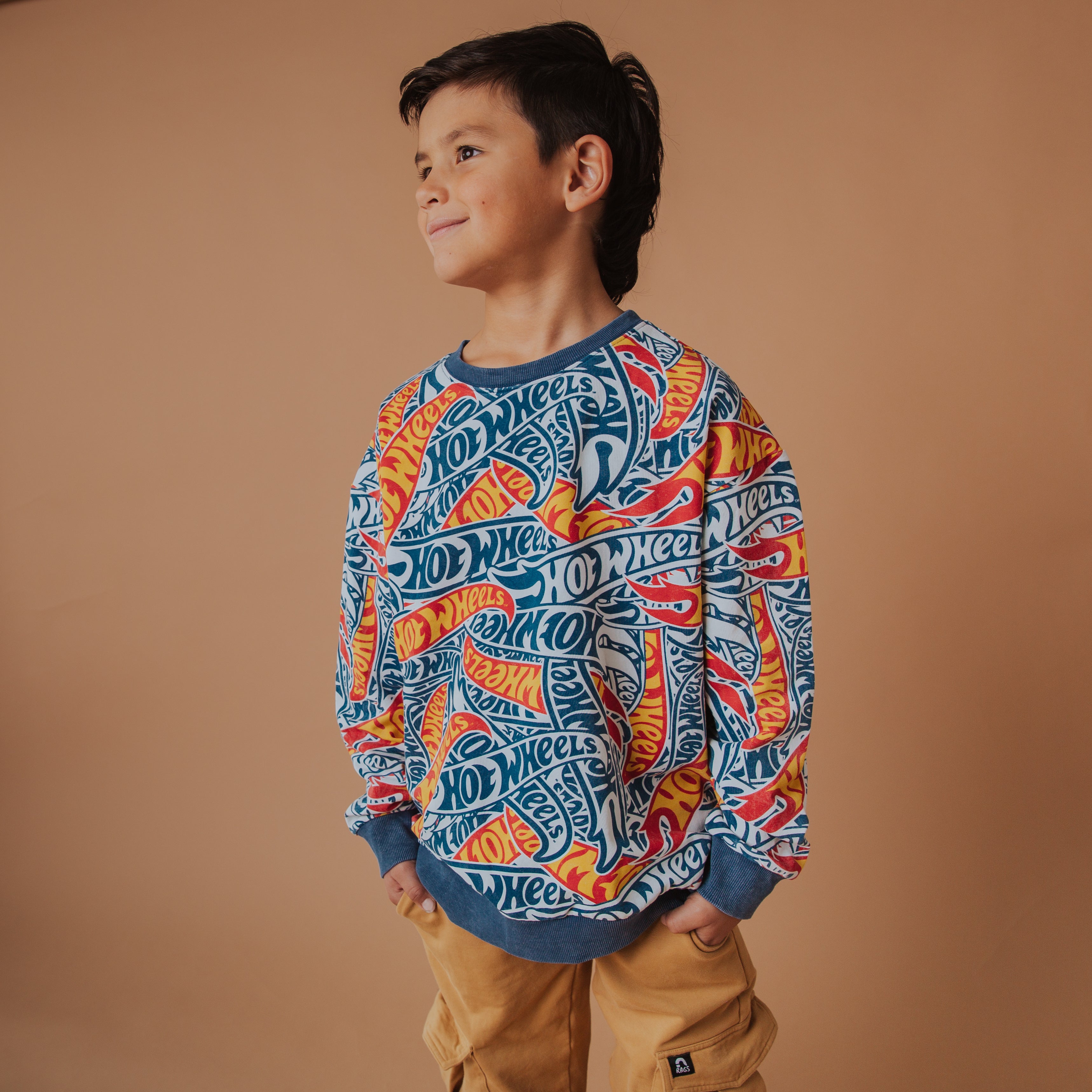 Drop Shoulder Crewneck - Hot Wheels™ All Over Print