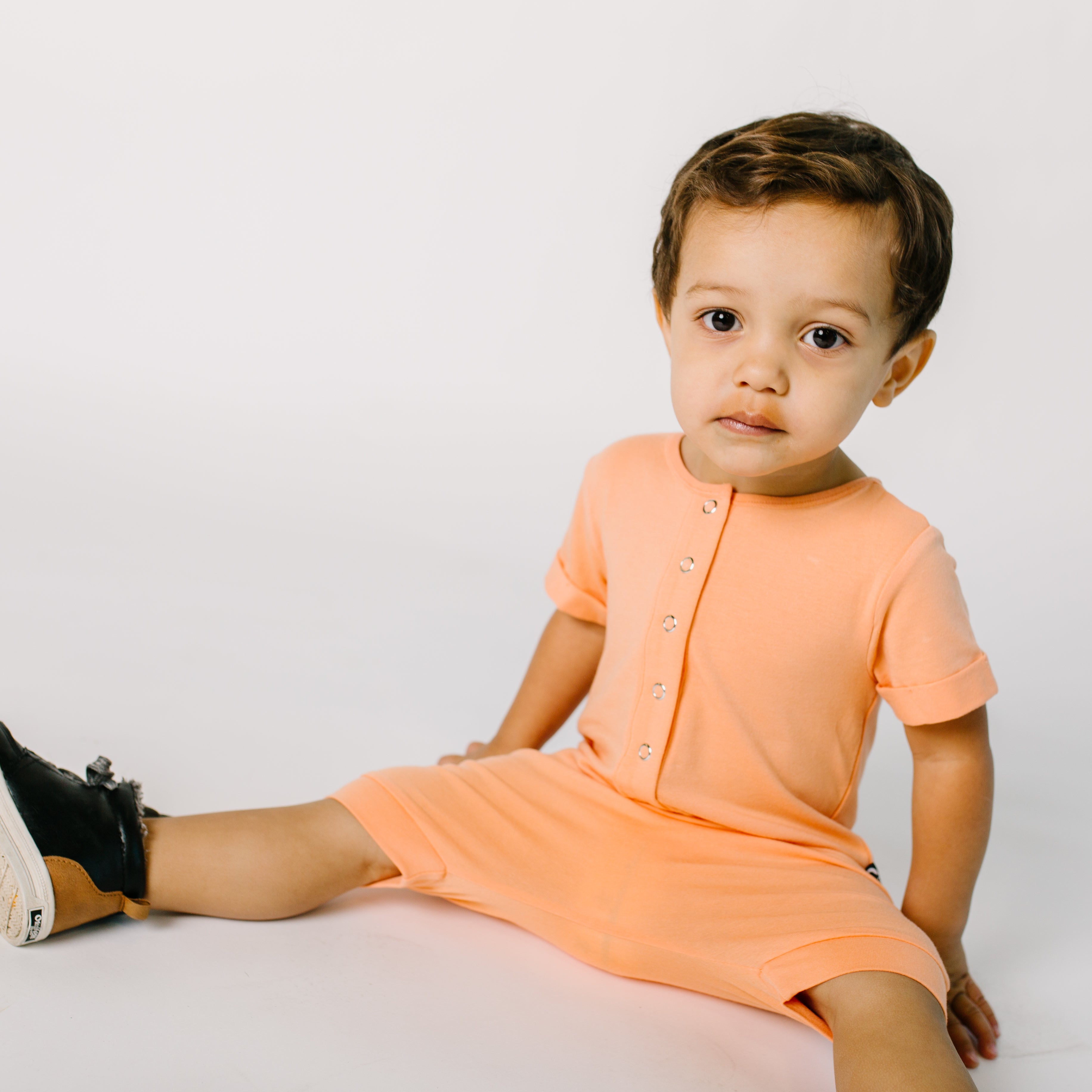 Henley Short Essentials Rag Romper | Kids Rompers & Jumpsuits | RAGS ...