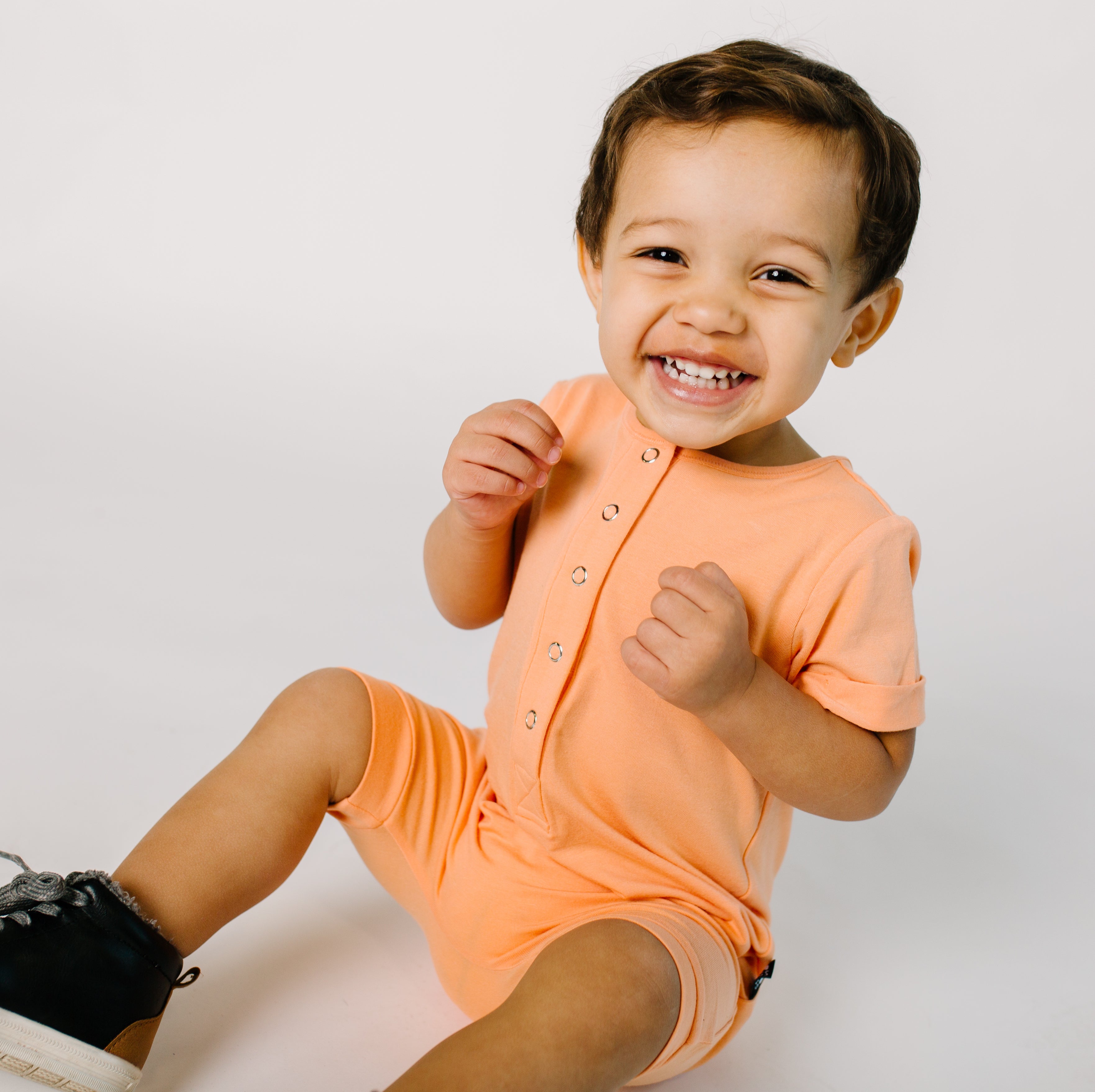 Henley Short Essentials Rag Romper | Kids Rompers & Jumpsuits | RAGS ...