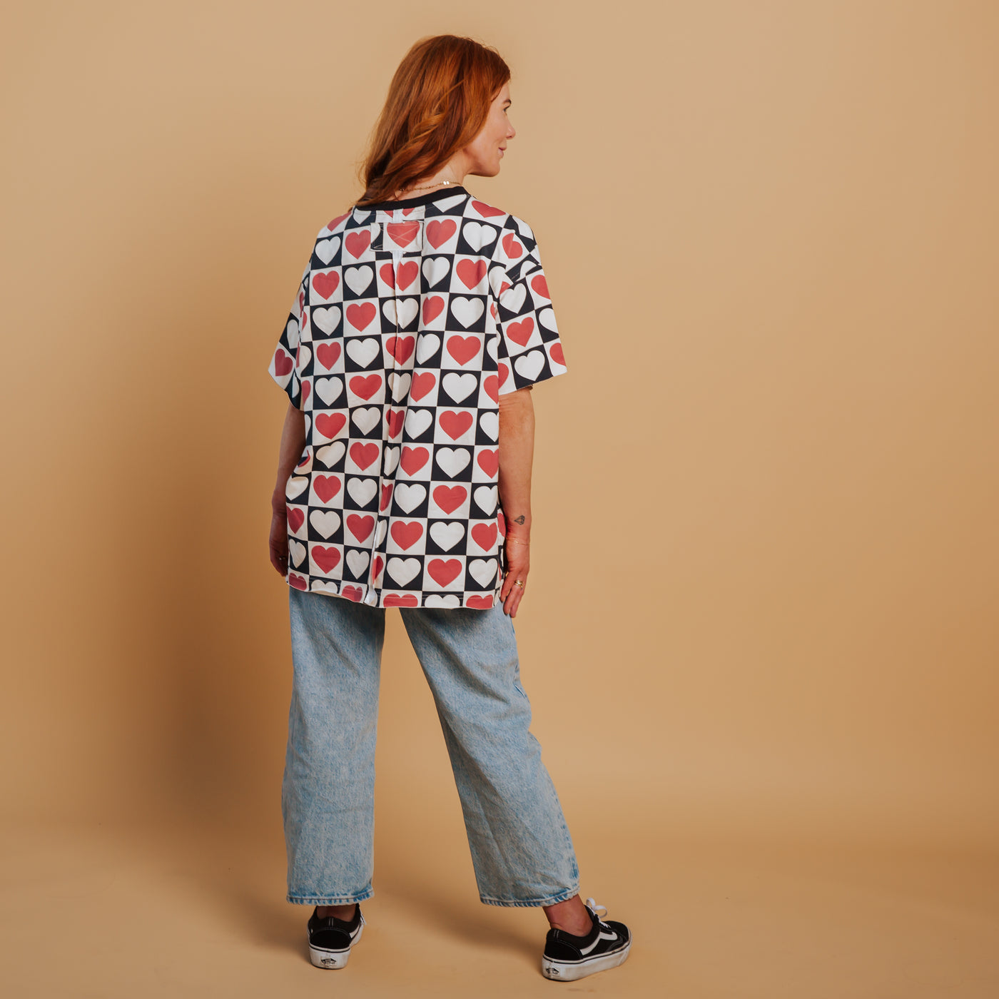 Boyfriend Tee - Heart Check