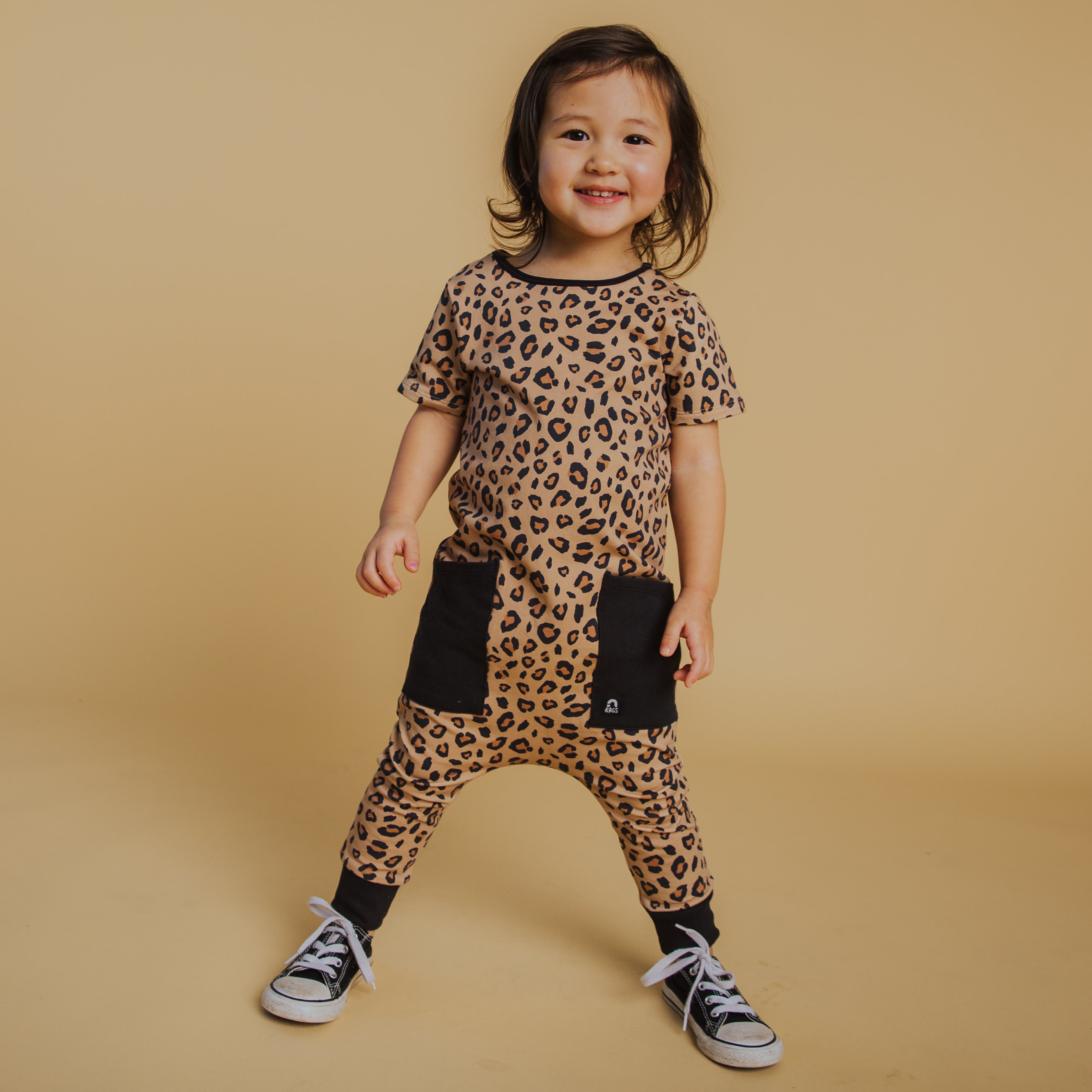 Rag Romper - Leopard