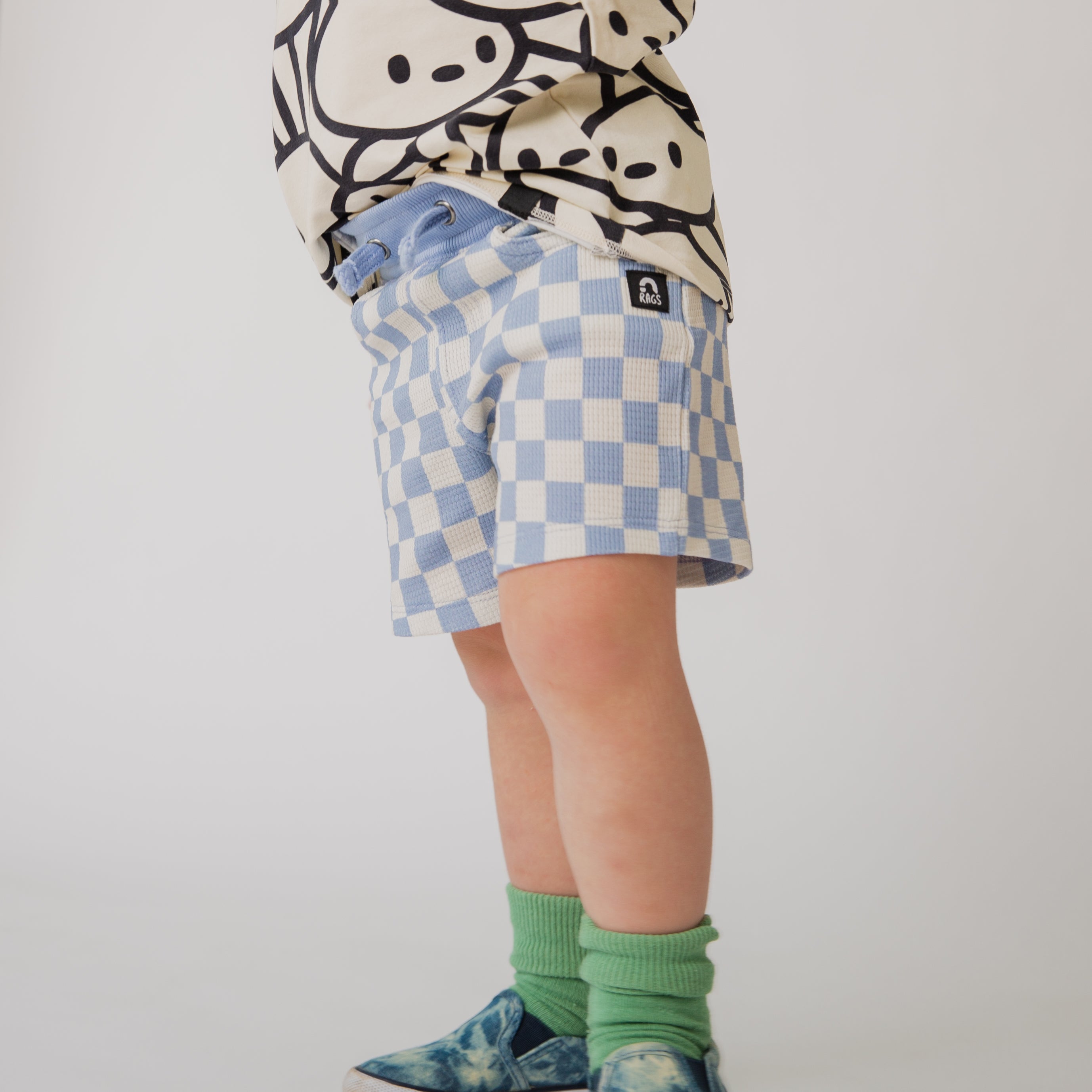 Waffle Knit Checker Shorts | Comfy Kids Shorts & Sweatpants | RAGS