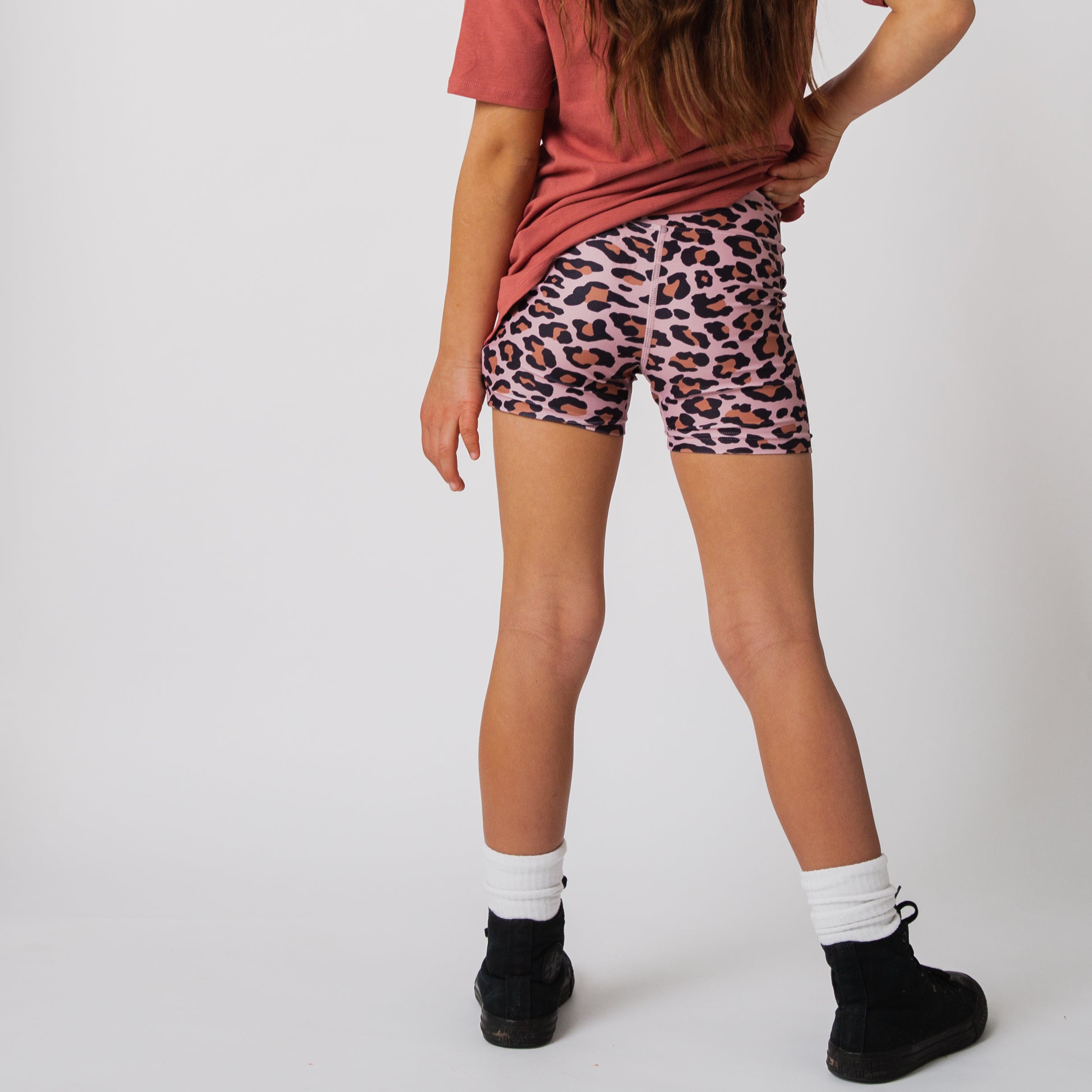 Leopard Biker Shorts | Comfy Kids Shorts & Sweatpants | RAGS