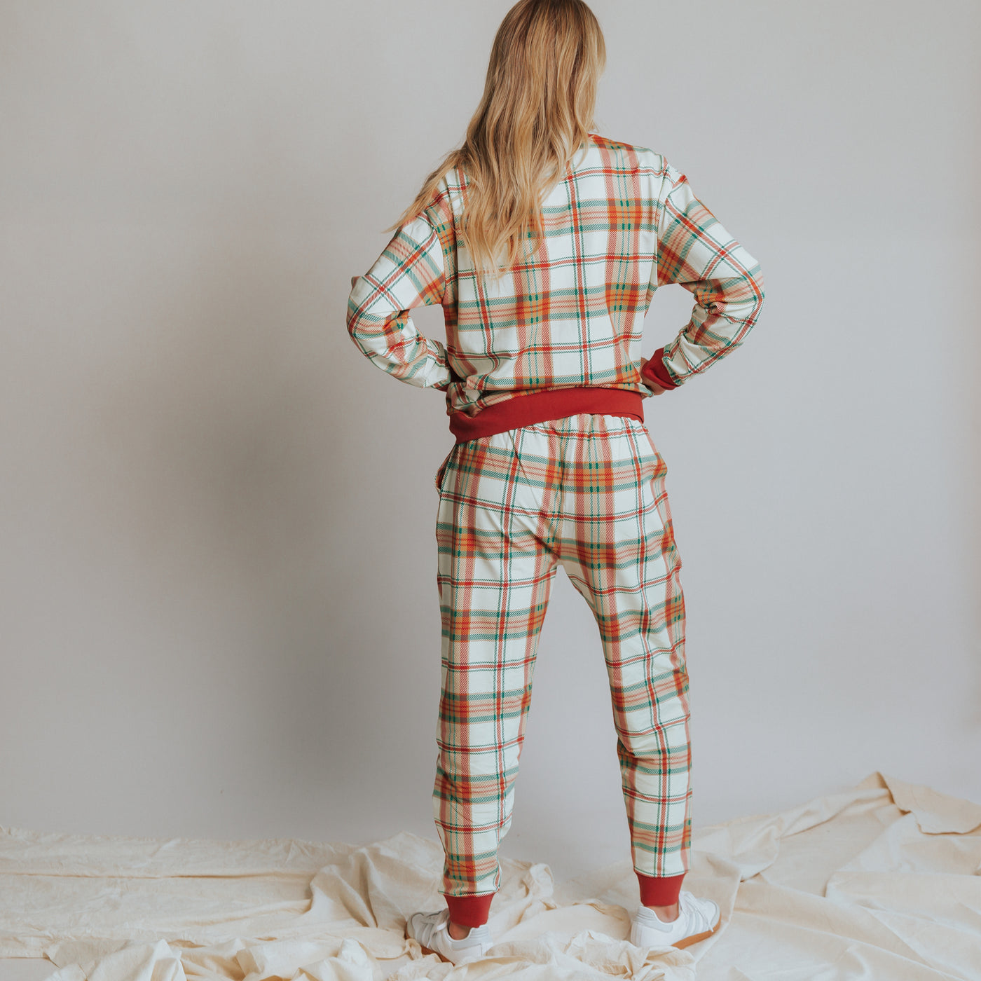 Adult Unisex Joggers - Holiday Plaid