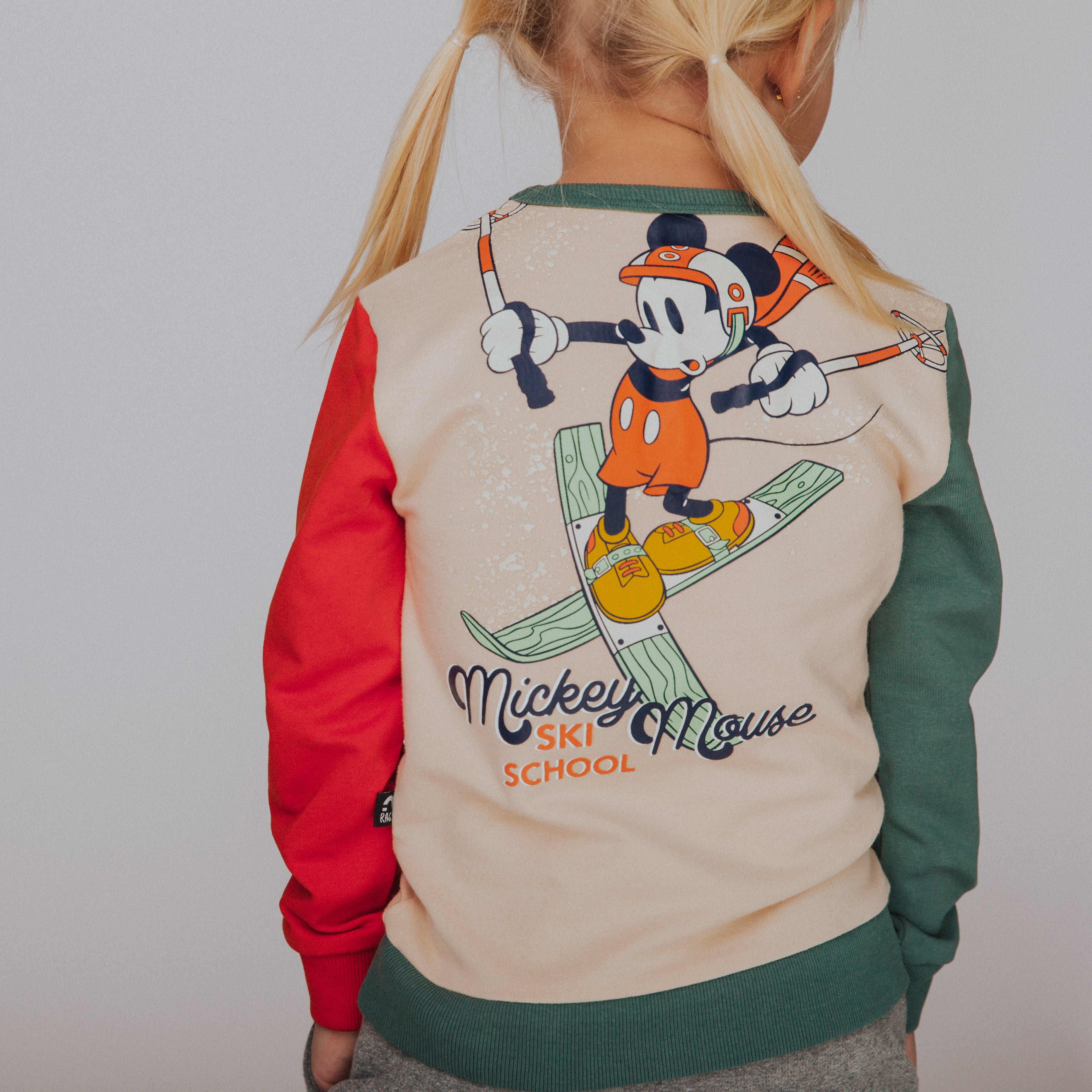 Kids Sweatshirt - 'Skiing Mickey Mouse (FINAL SALE)' - Disney Christmas Collection from RAGS
