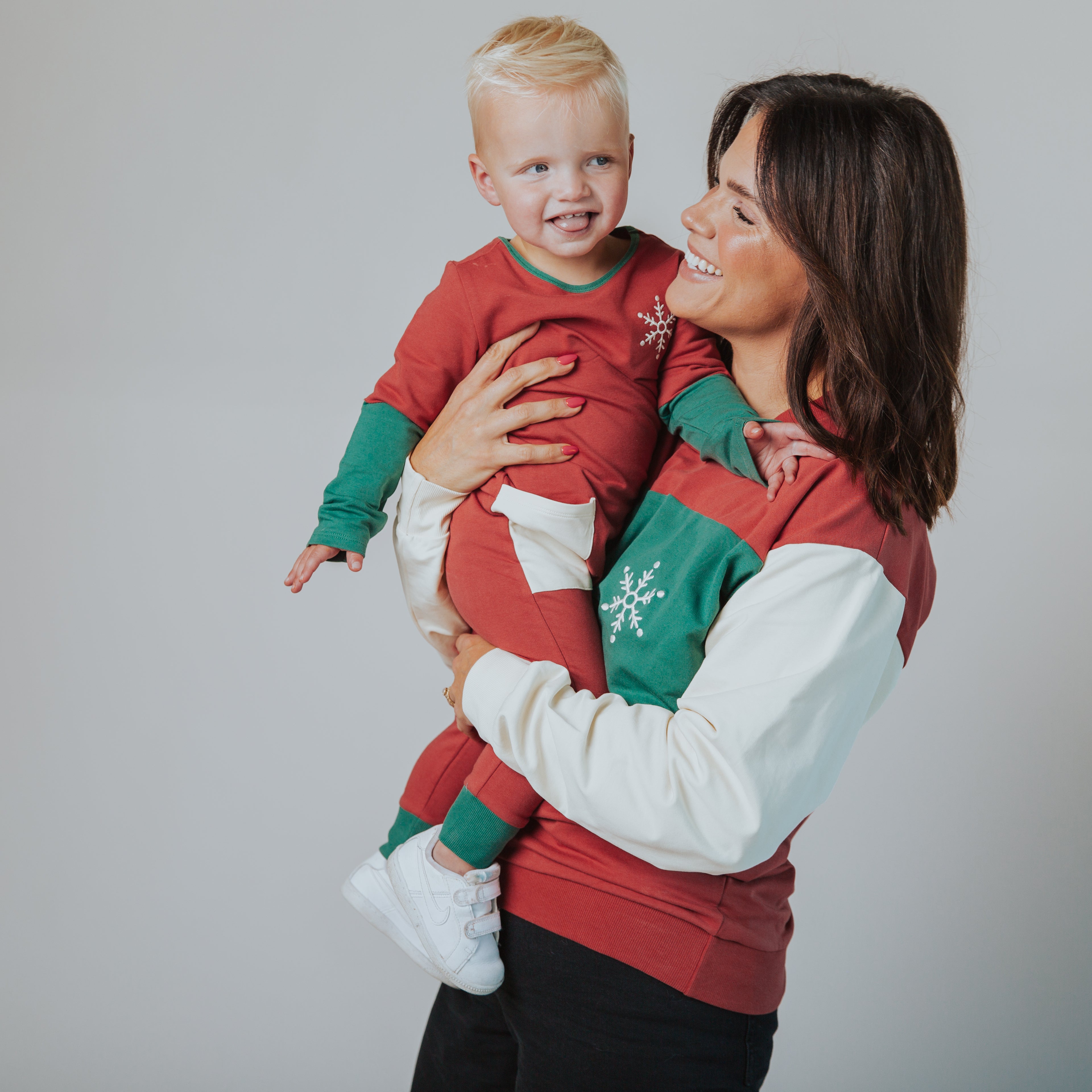 Rag Romper - Holiday Color Block