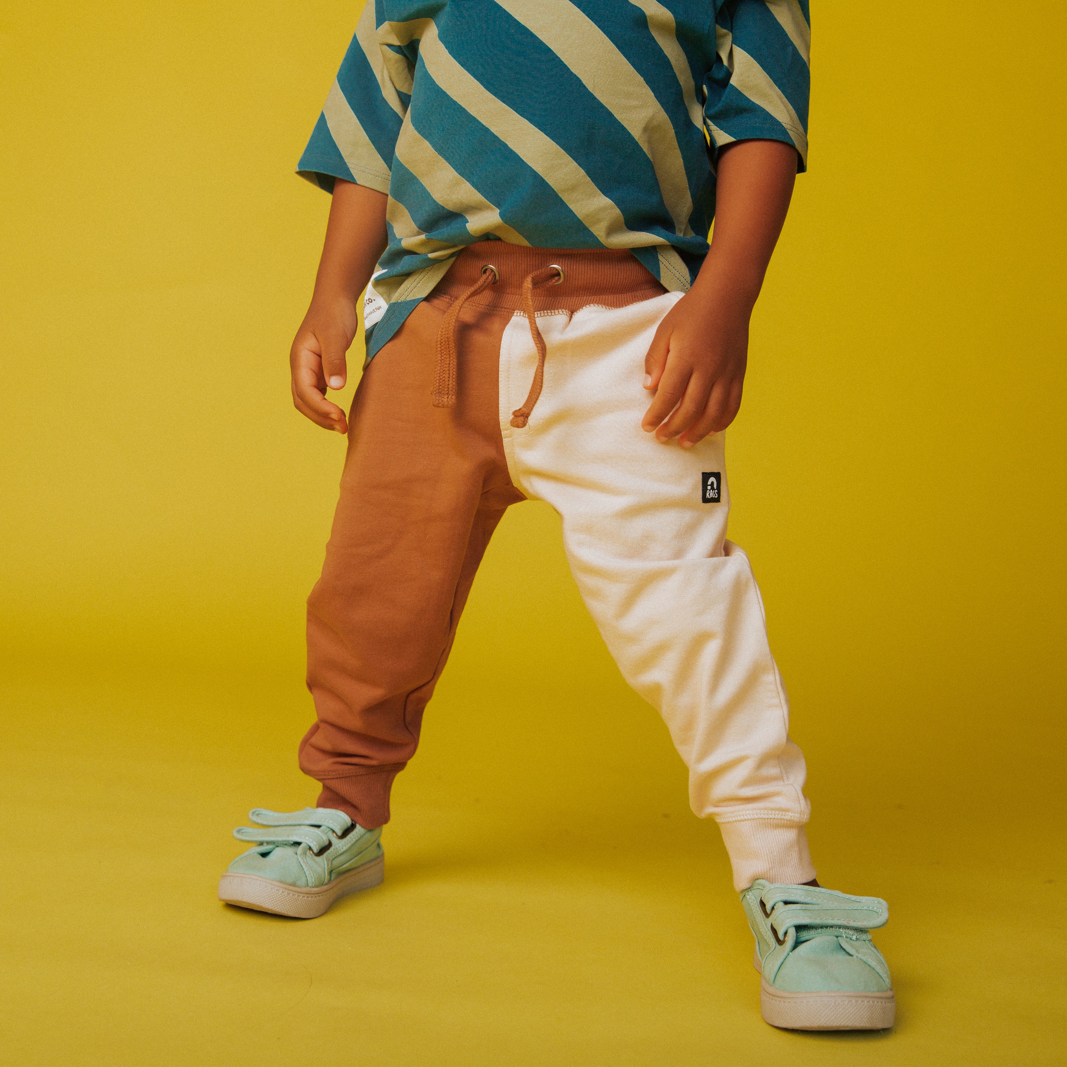 Cream & Camel Kids Joggers | Kids Joggers & Sweatpants | RAGS.com