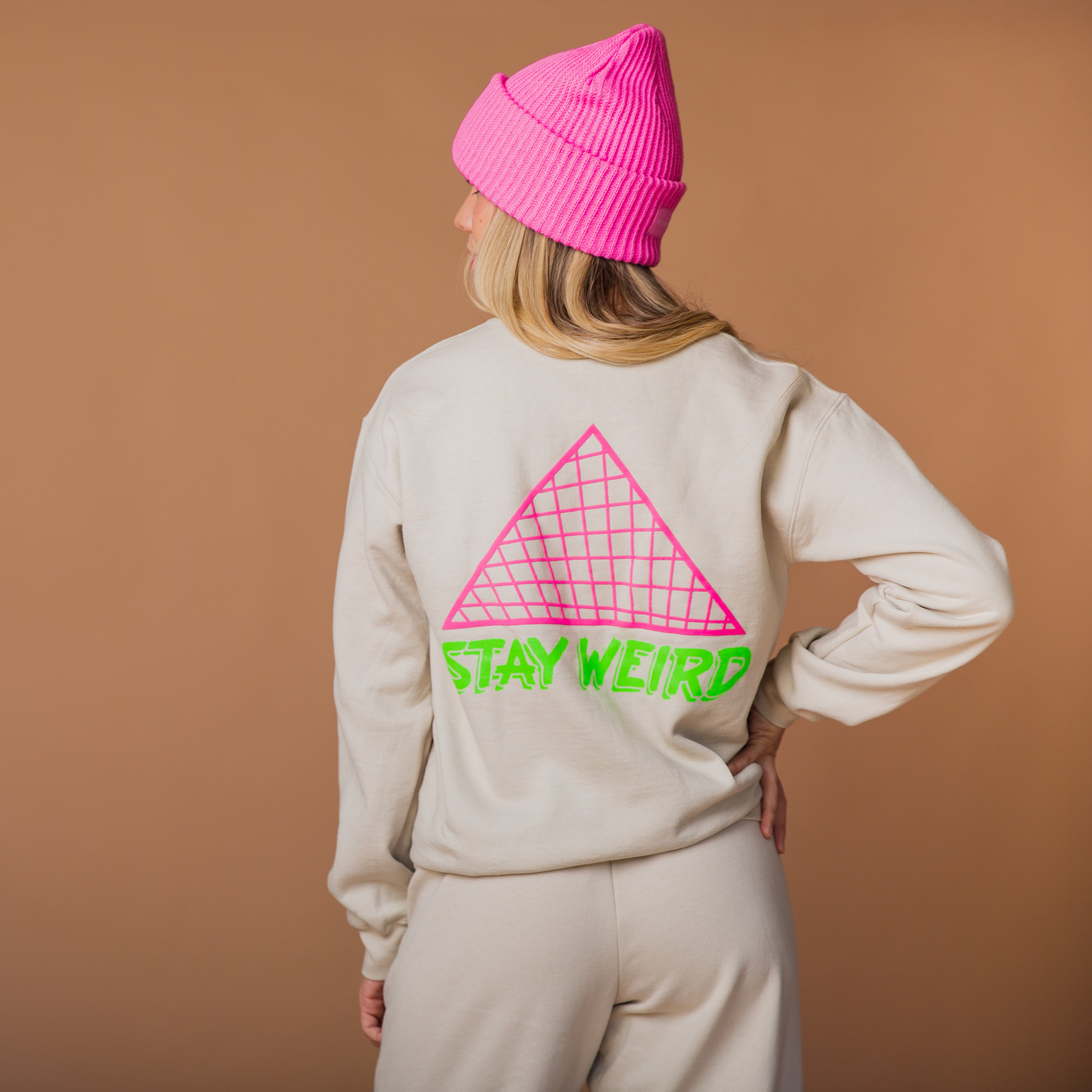 Adult Crewneck Sweatshirt - 'Stay Weird'