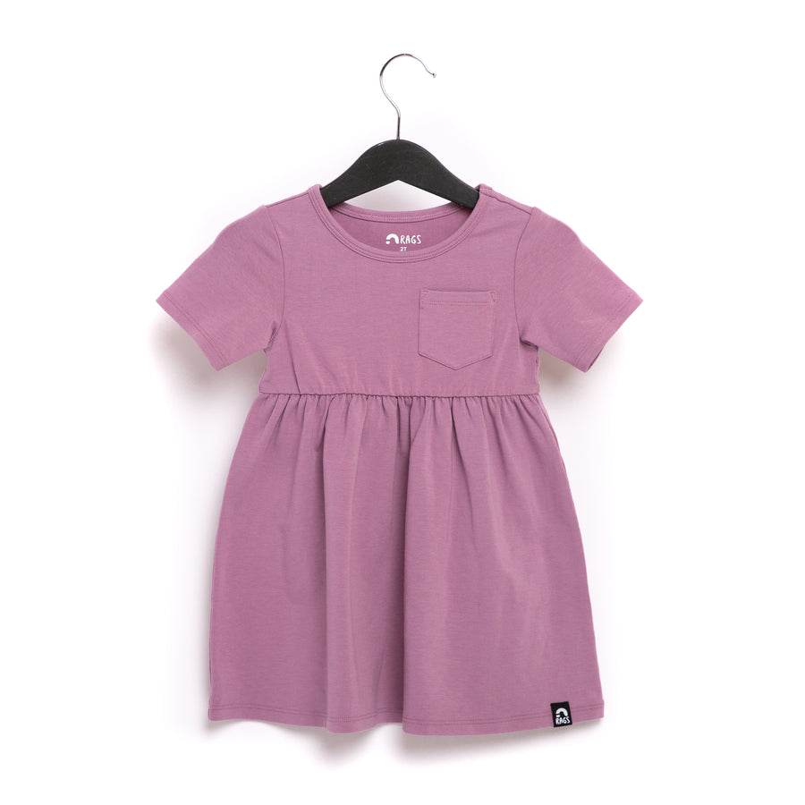 Essentials Short Sleeve with Chest Pocket Dress - 'Lavender (FINAL SALE)'