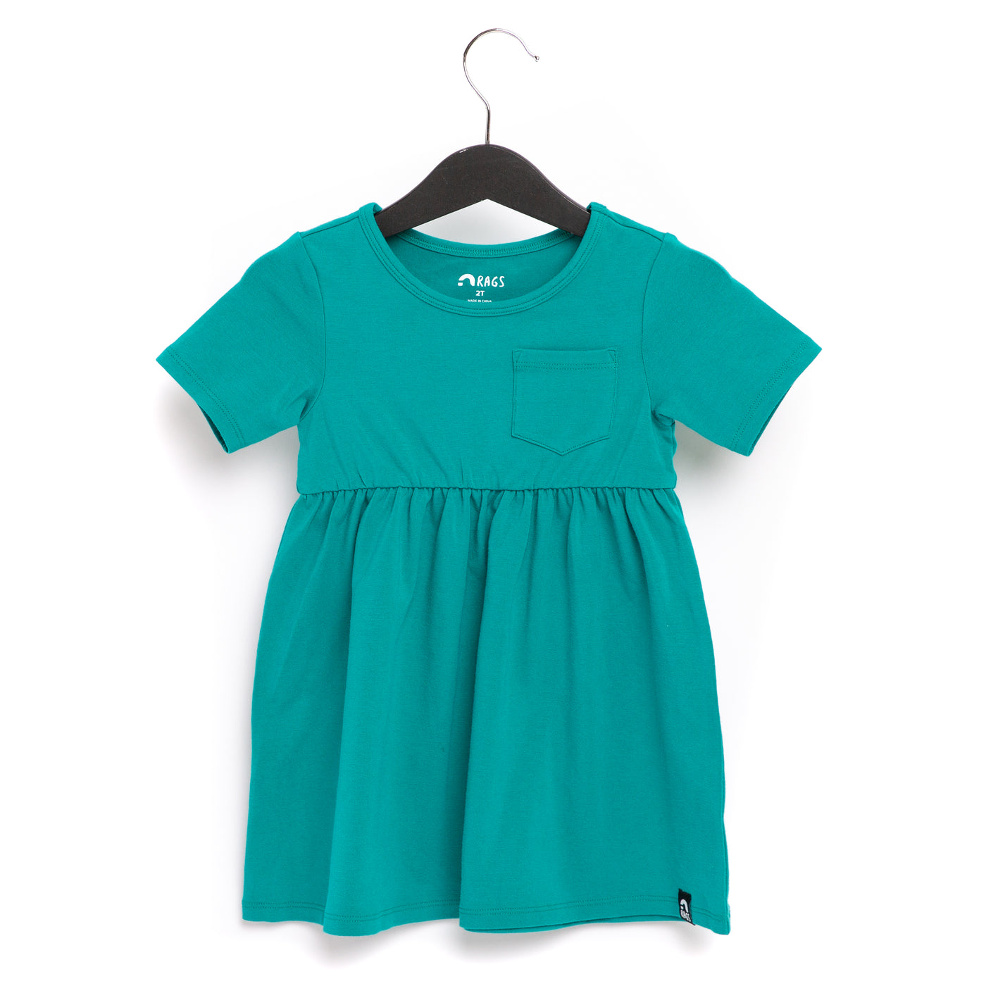 Essentials Short Sleeve with Chest Pocket Dress - 'Teal'