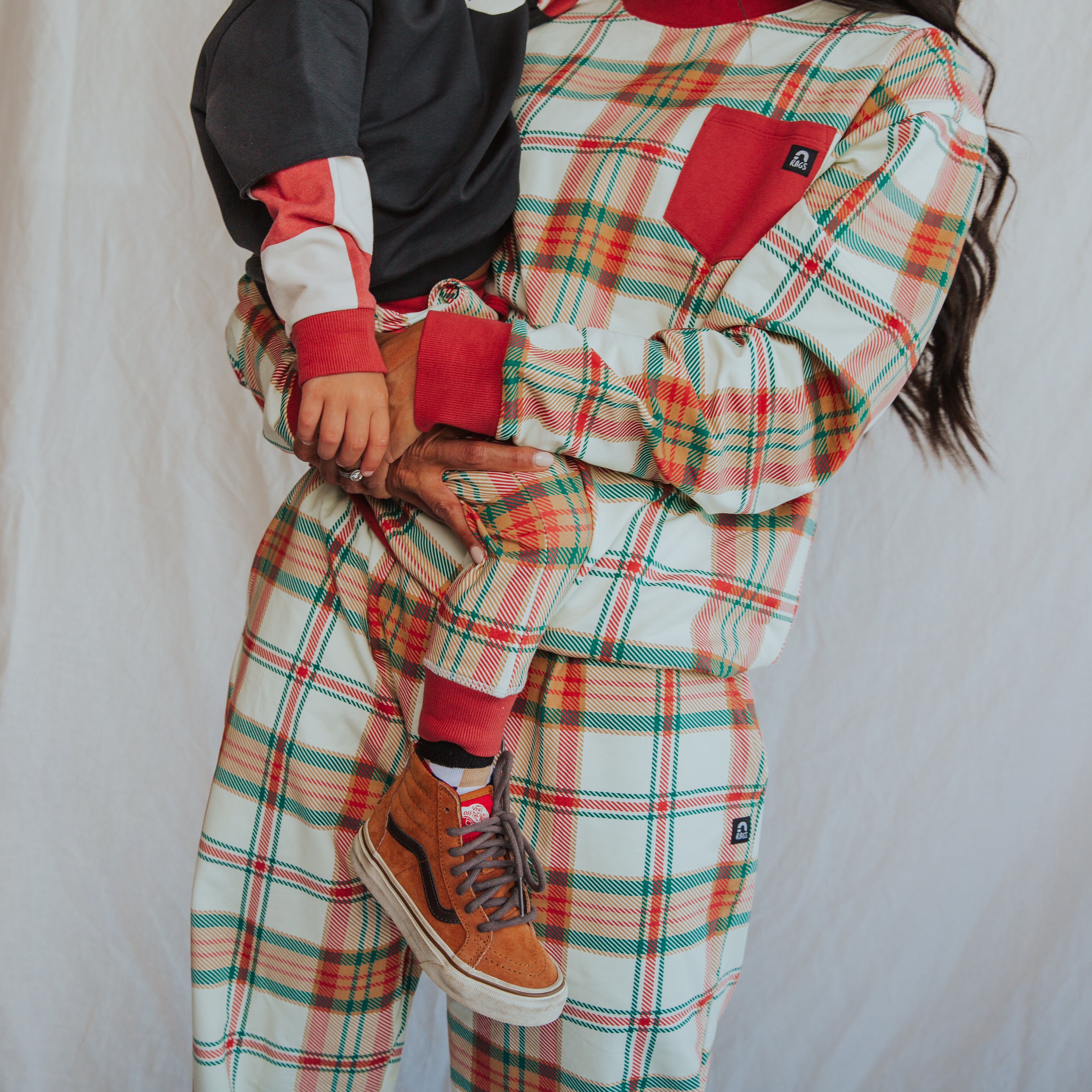 Adult Unisex Joggers - Holiday Plaid