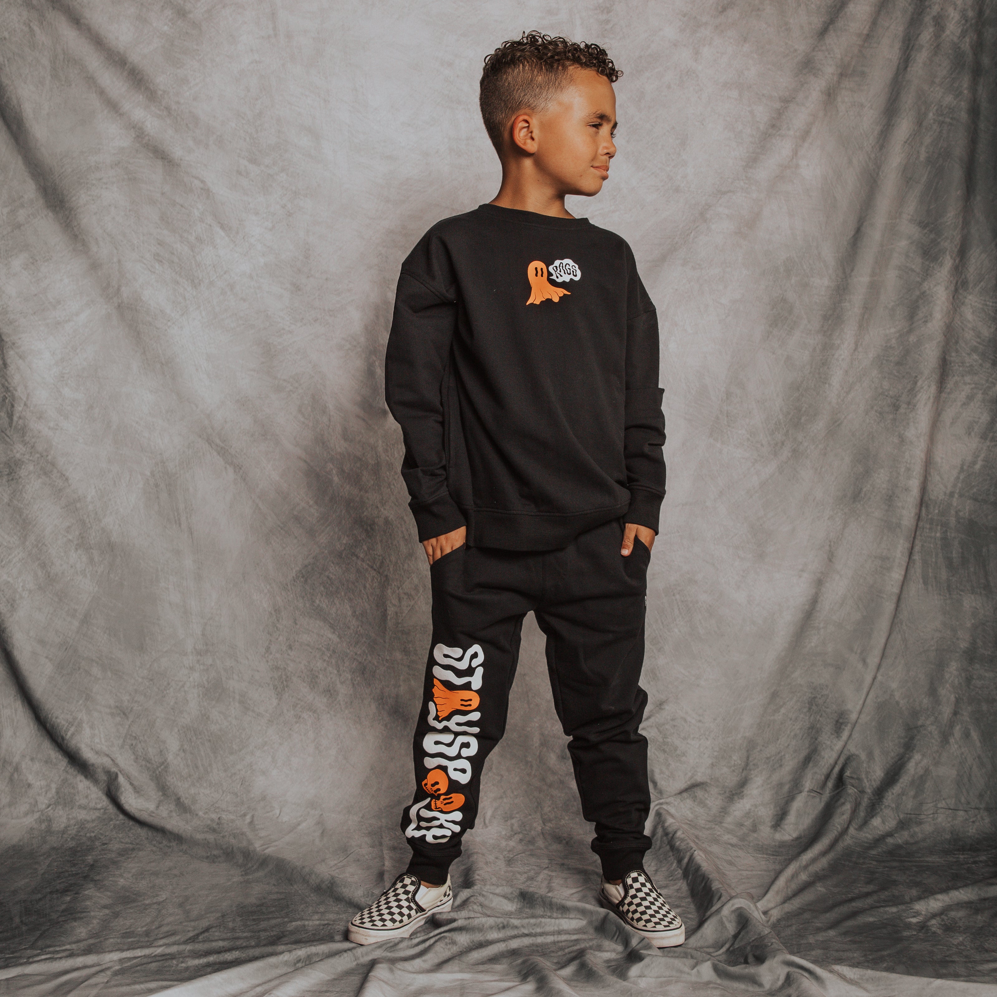 Relaxed Fit Joggers - 'Stay Spooky'