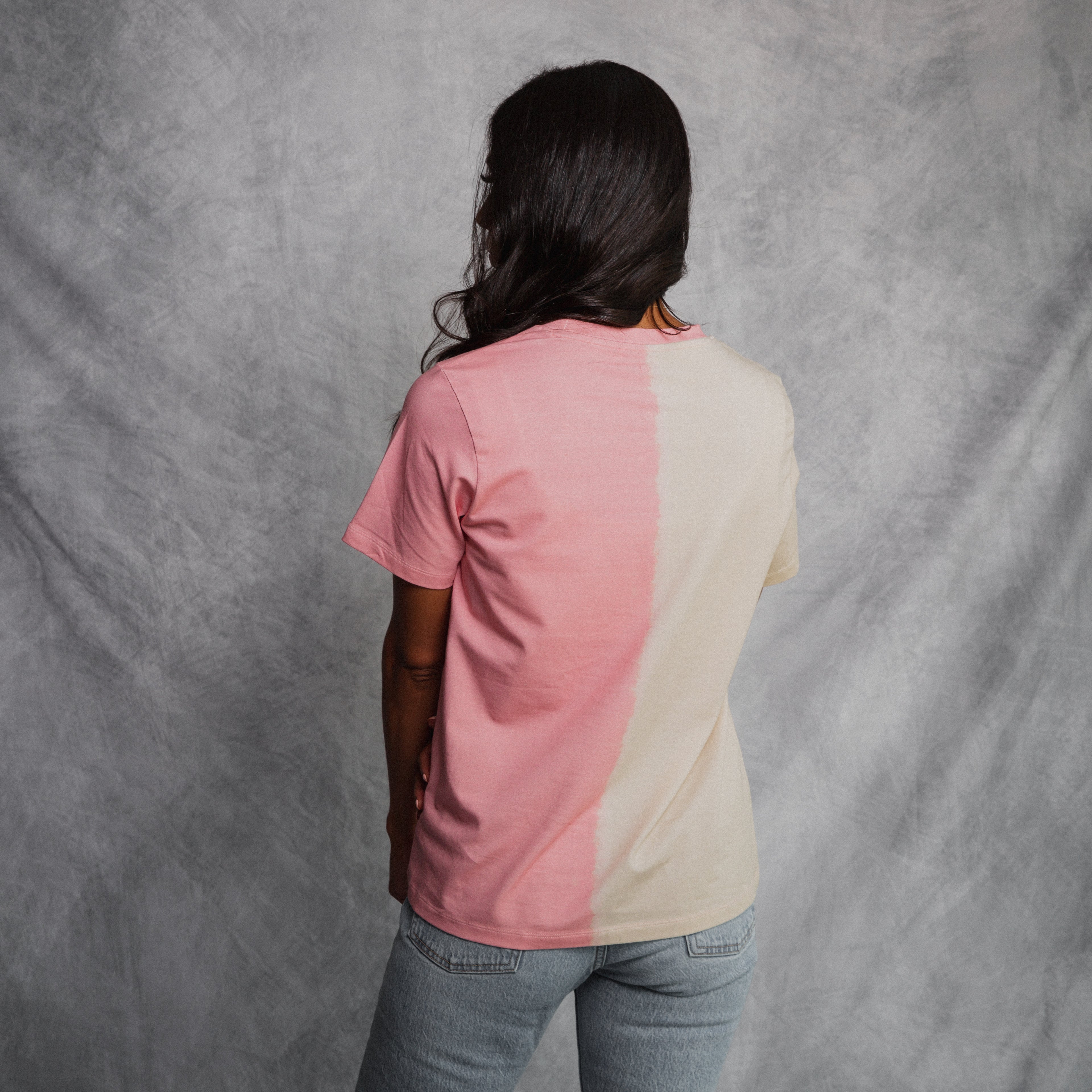 Women's Tee - 'Skelly' - Pink & White