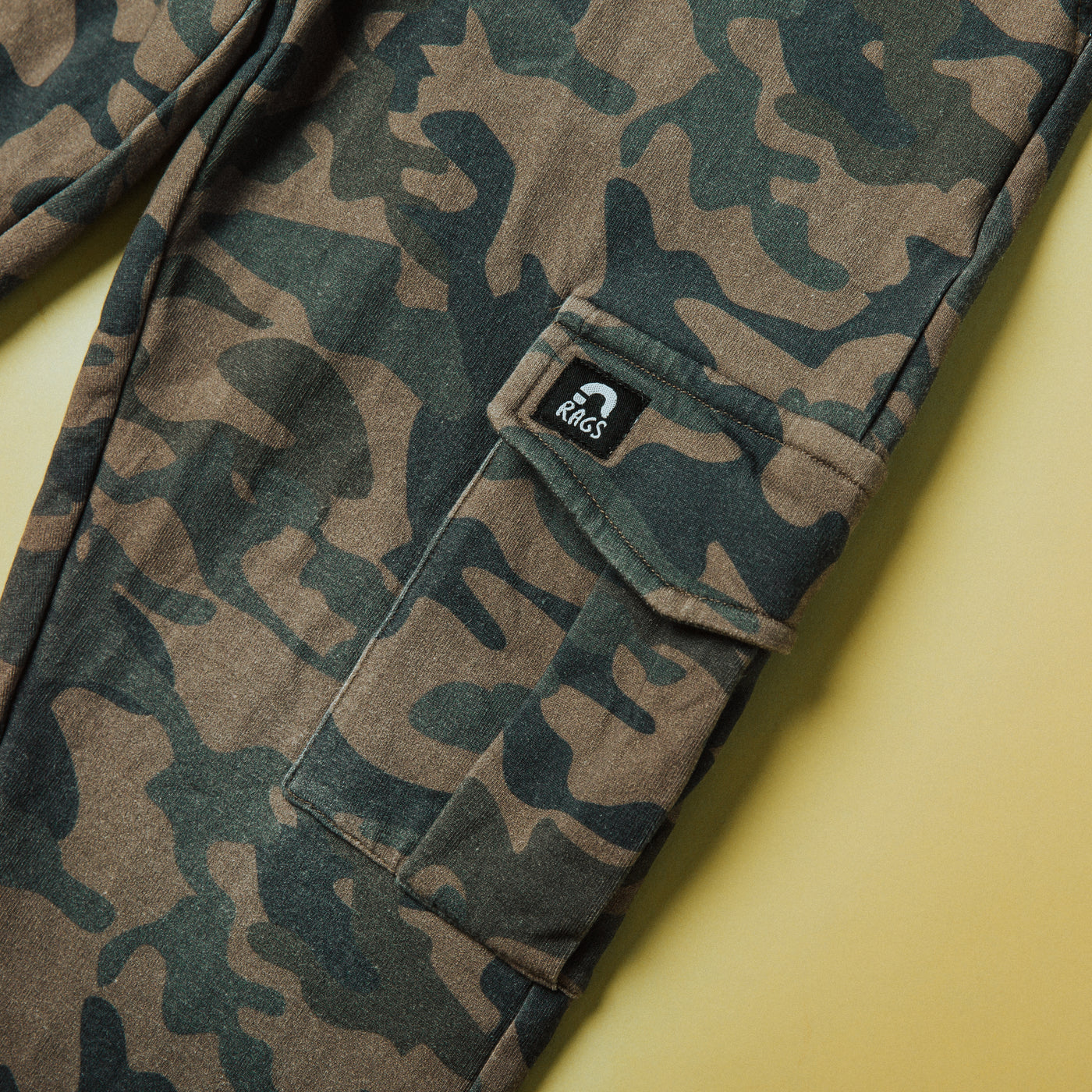 Relaxed Fit Cargo Joggers - Faded Camo