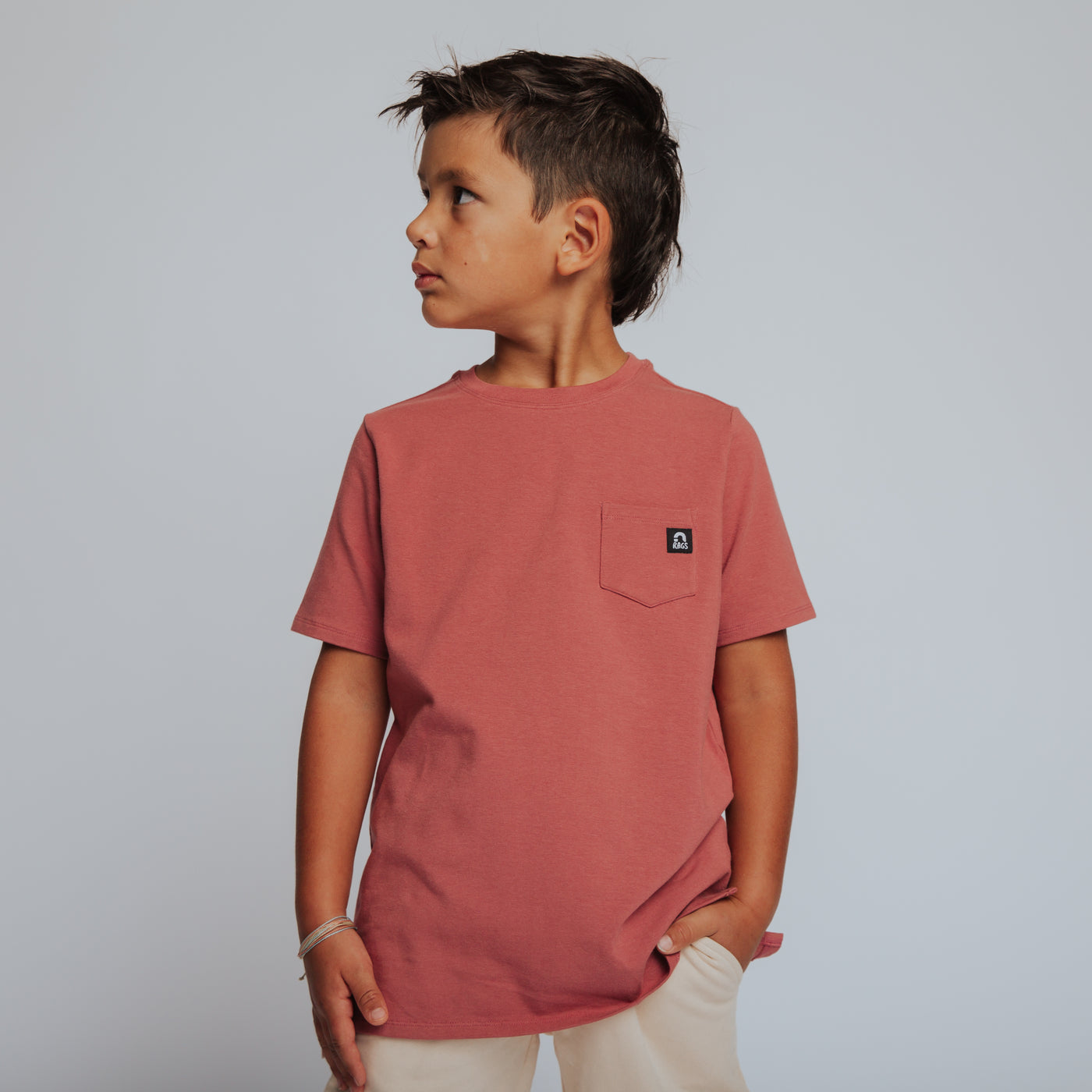 Essentials Short Sleeve Tee - Faded Rose