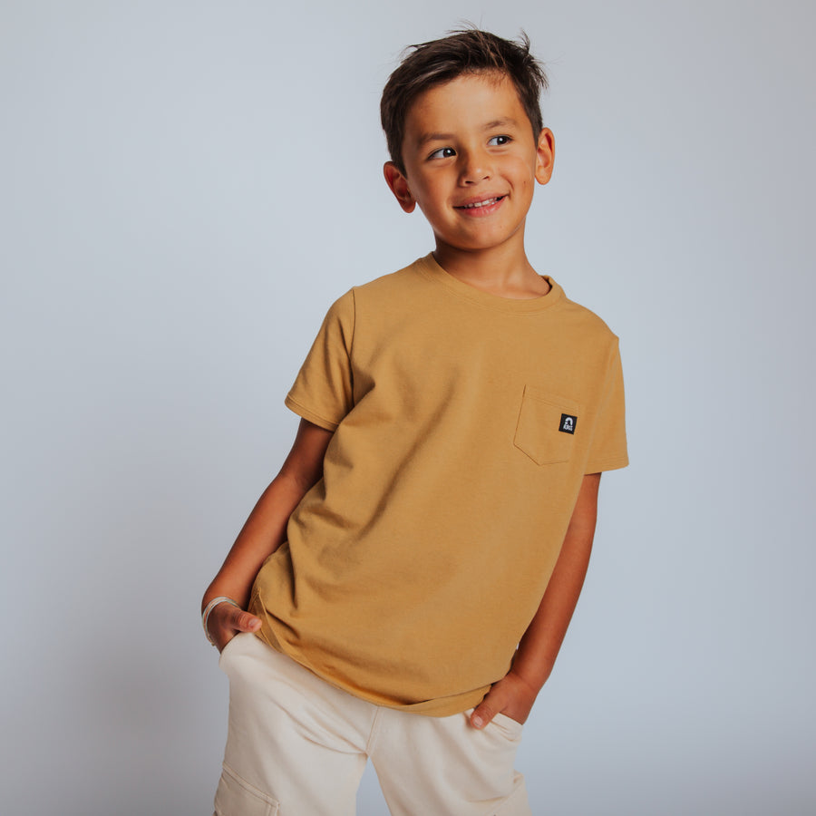 Essentials Short Sleeve Kids Tee - Curry