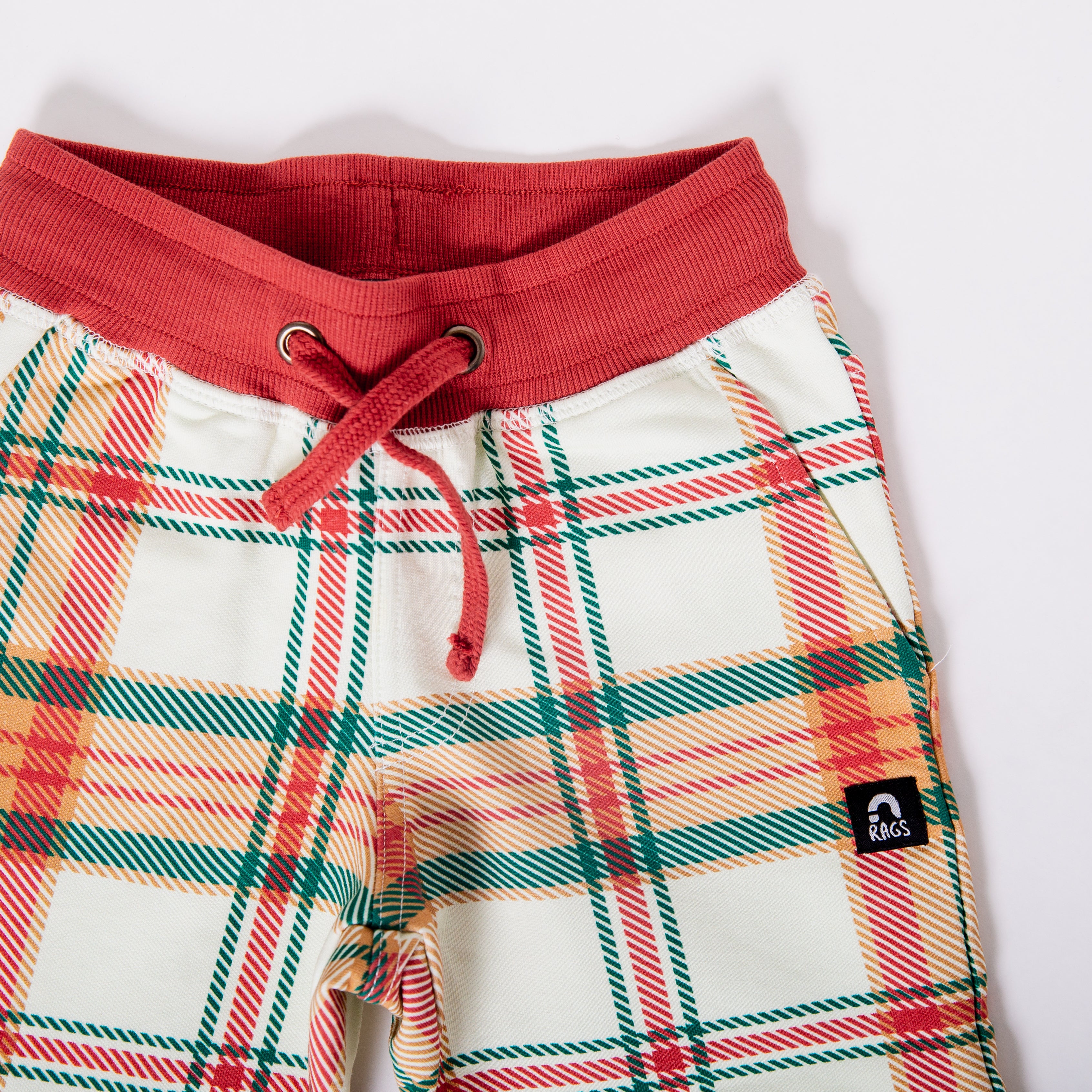 Relaxed Fit Joggers - Holiday Plaid