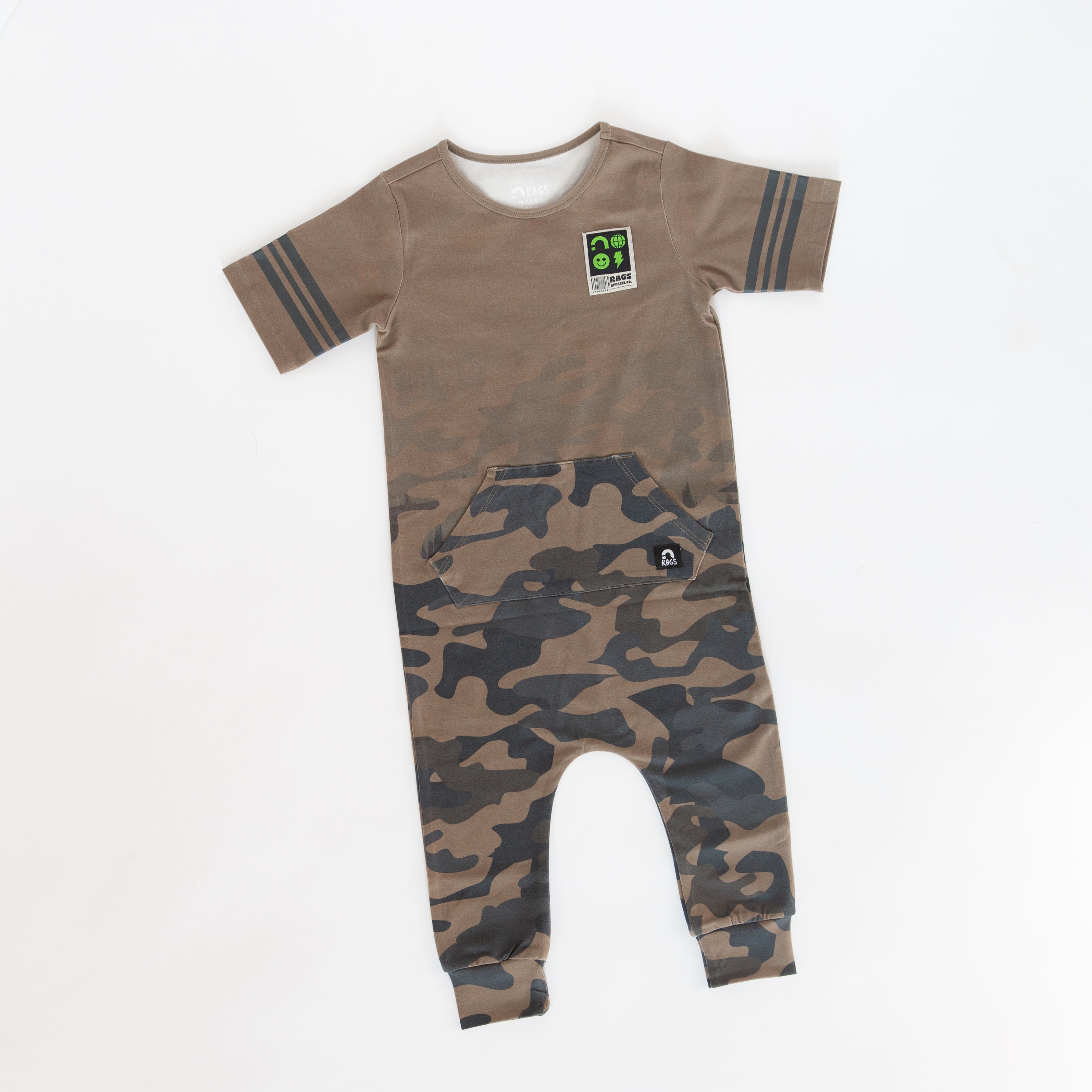 Rag Romper - Dip Dye Camo