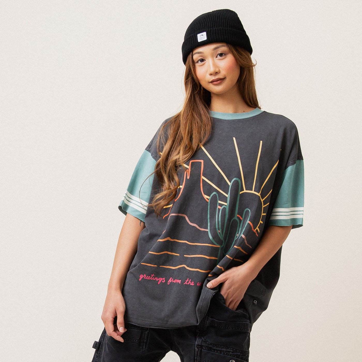 Adult Unisex Boyfriend Tee - Desert Cactus
