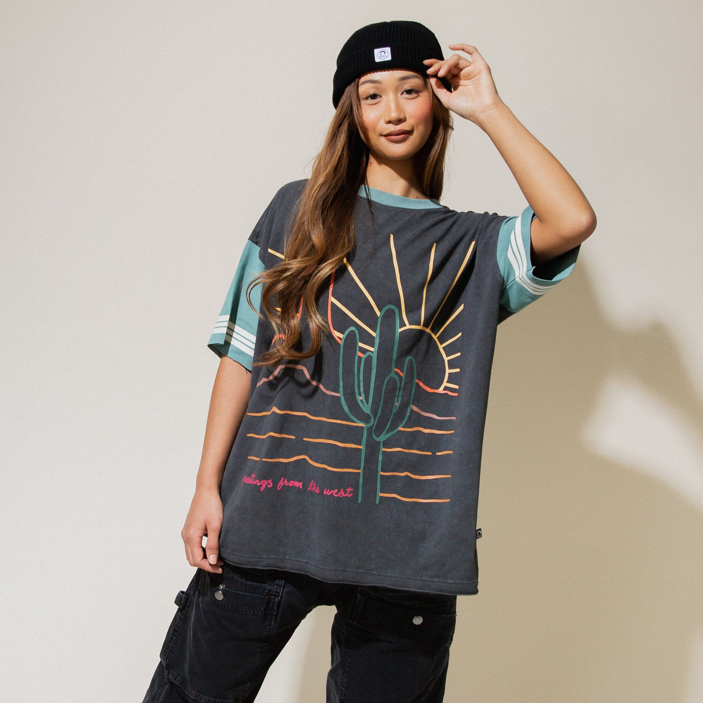 Adult Unisex Boyfriend Tee - Desert Cactus