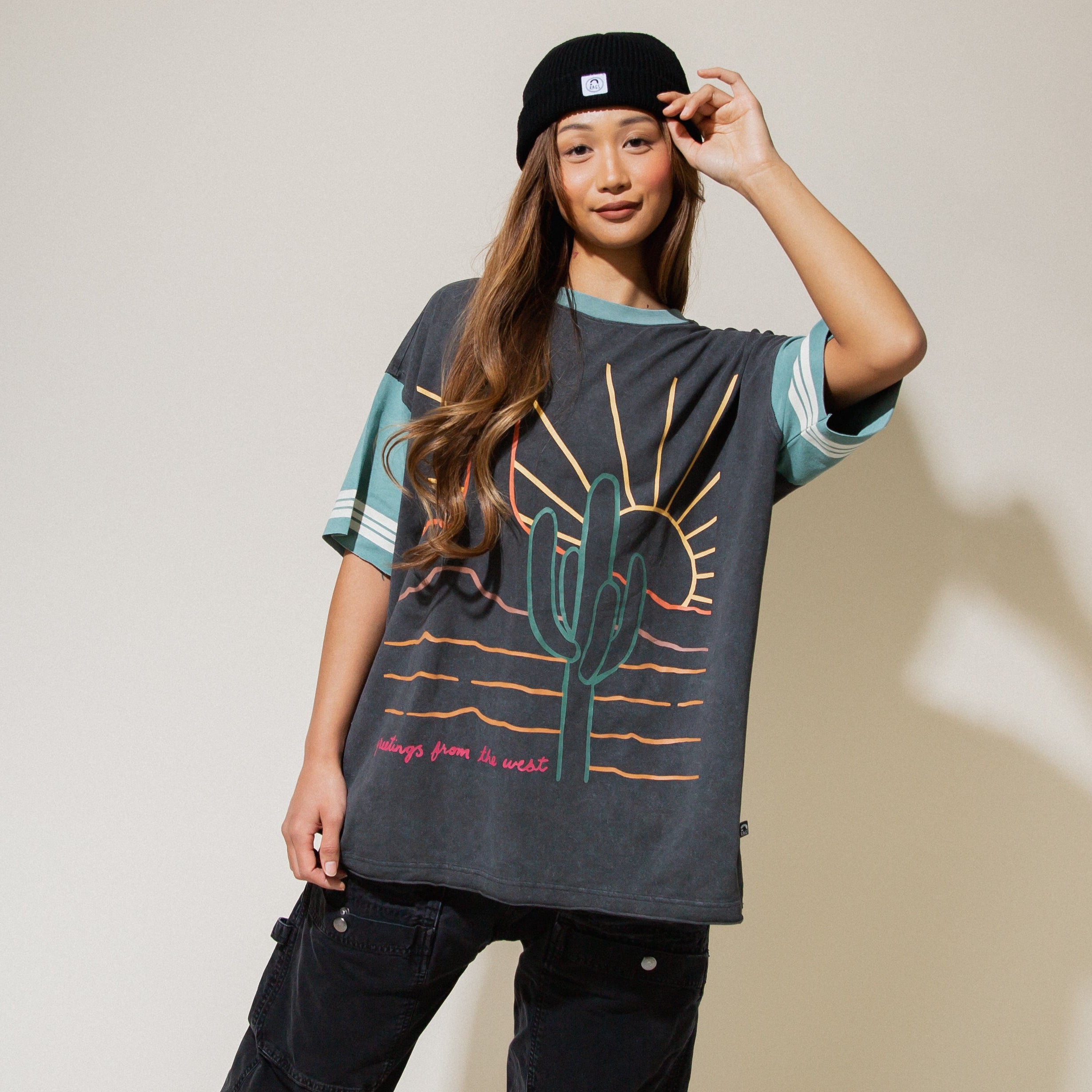 Adult Unisex Boyfriend Tee - Desert Cactus