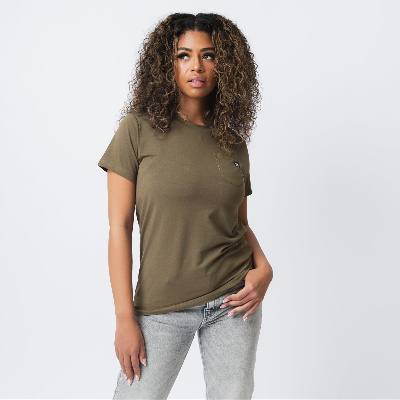 Adult Essentials Unisex Tee - Olive