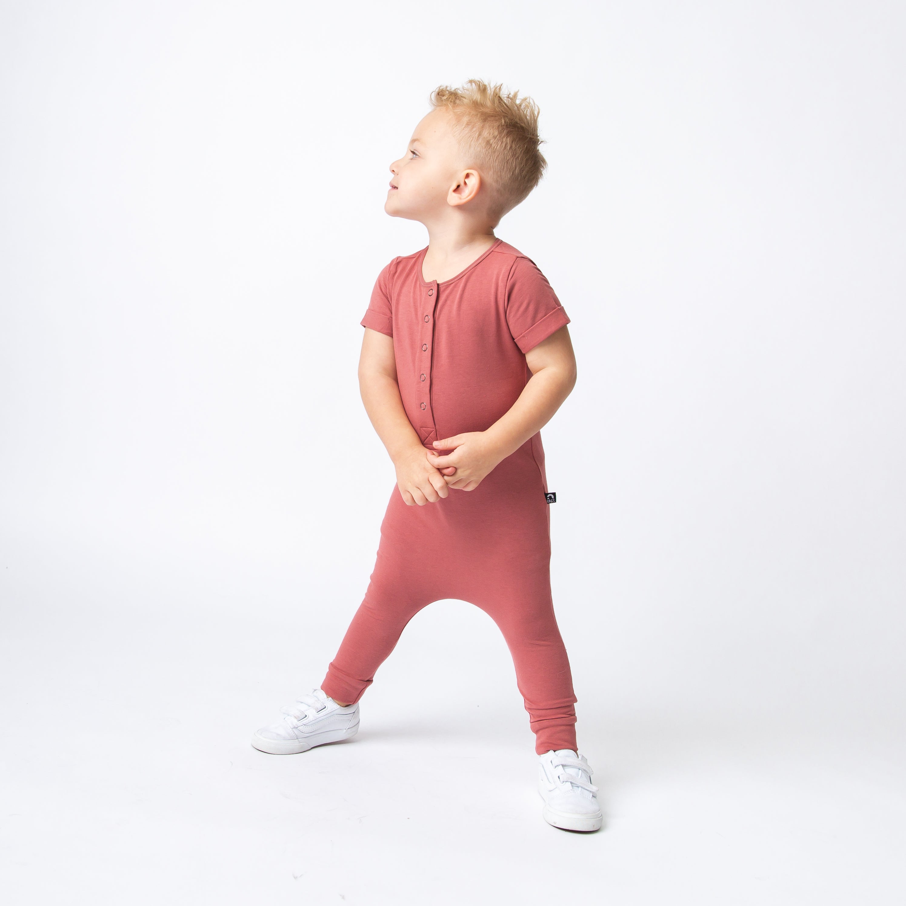 Essentials Rag Romper - Faded Rose