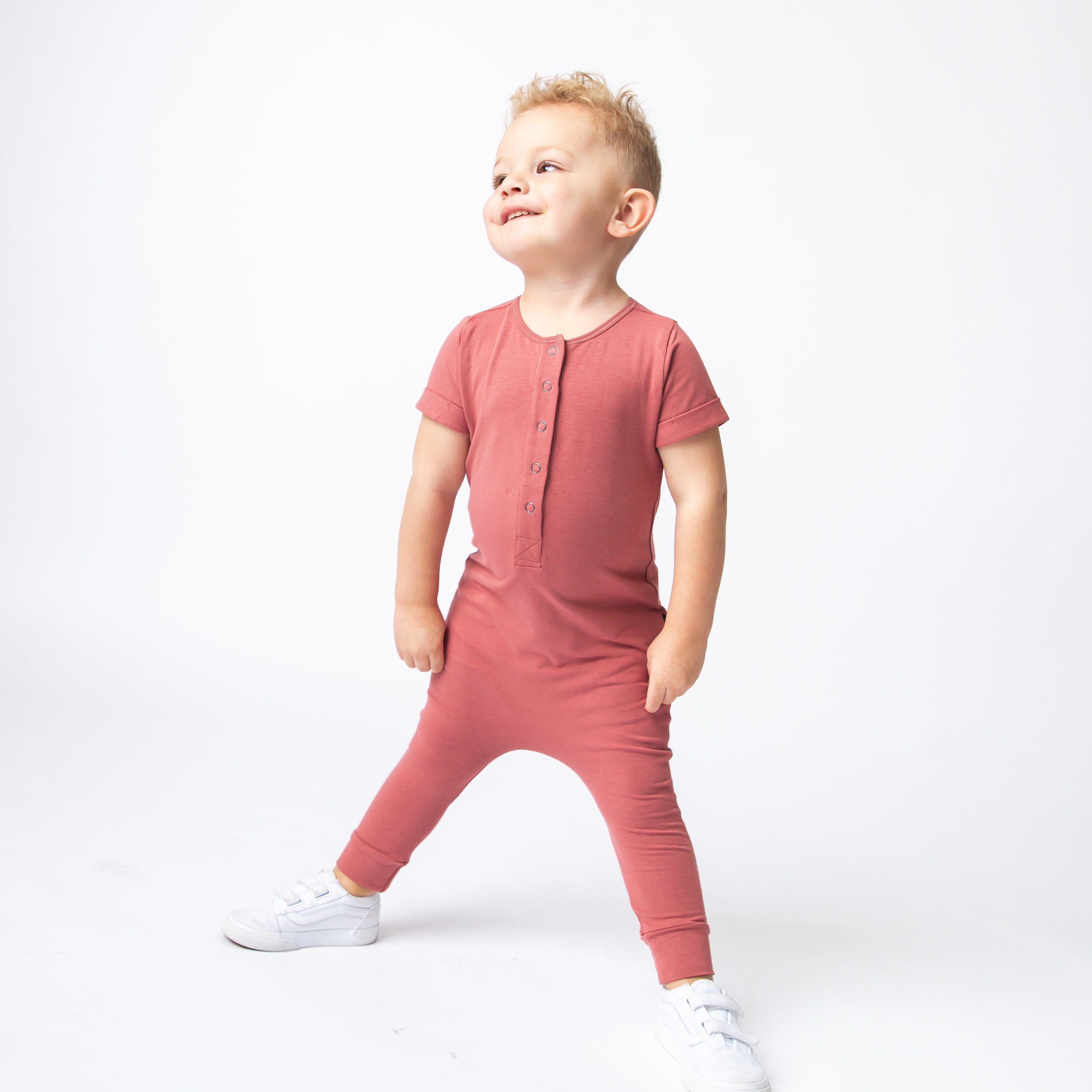 Essentials Rag Romper - Faded Rose