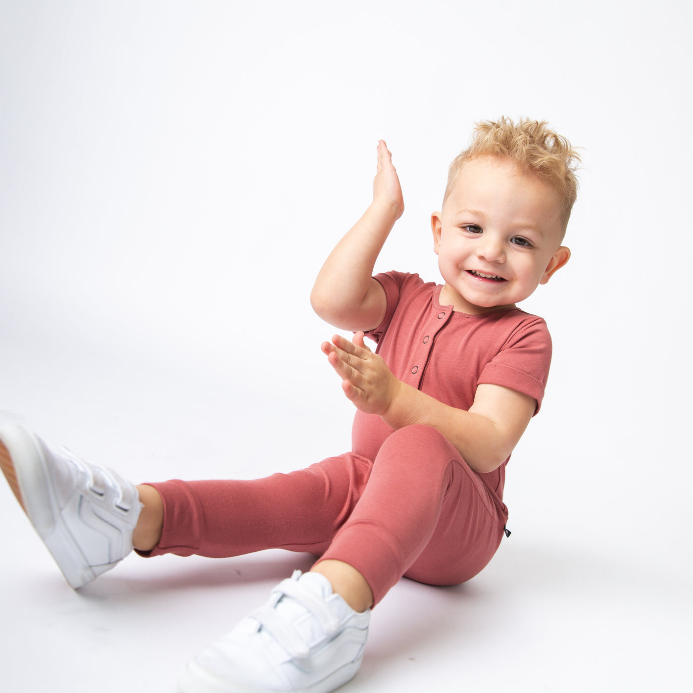 Essentials Rag Romper - Faded Rose